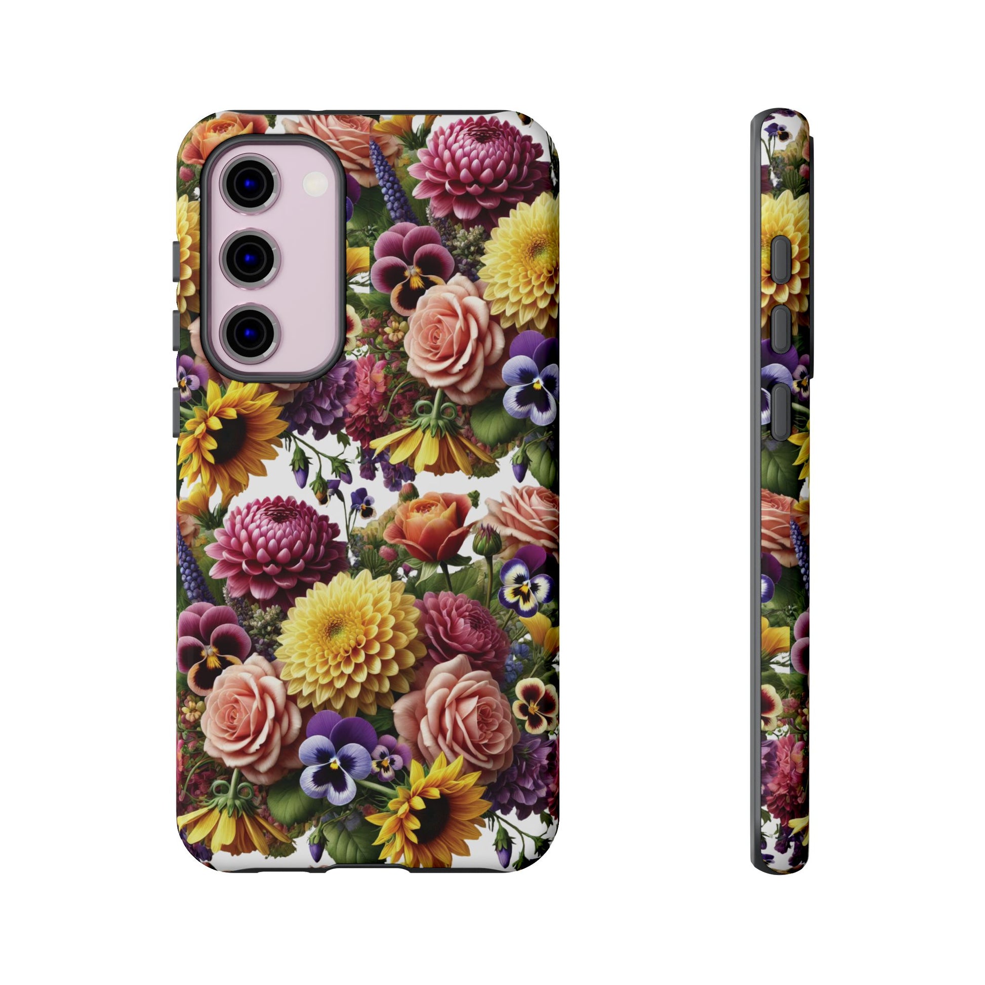 Floral Fall Phone Case for iPhone 16 15 14 13 12  21 23 Samsung, and Pixel | Stylish Protective Cover Gift for Her Perfect for Floral Lover
