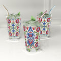 Verre à pinte polonais d'art populaire cachoube, cadeau de bar, verrerie, verrerie unique, verre peint à la main, décoration d'art populaire