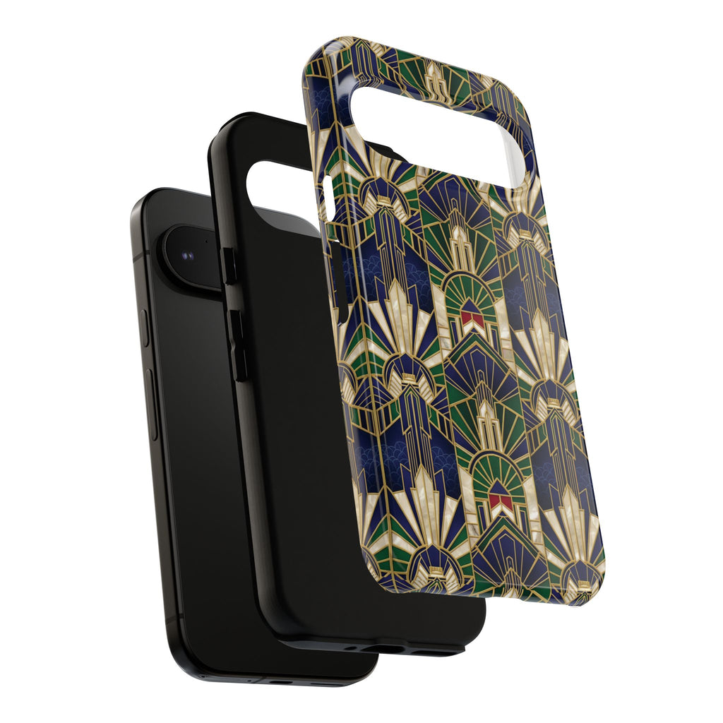 Navy & Gold Art Deco Phone Case — Imperial Art Deco Tough Case