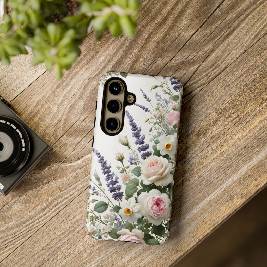 Boho Floral Fall Phone Case for iPhone 17,16  21 23 Samsung, and Pixel | Stylish Protective Cover Gift for Her Perfect for Floral Lover