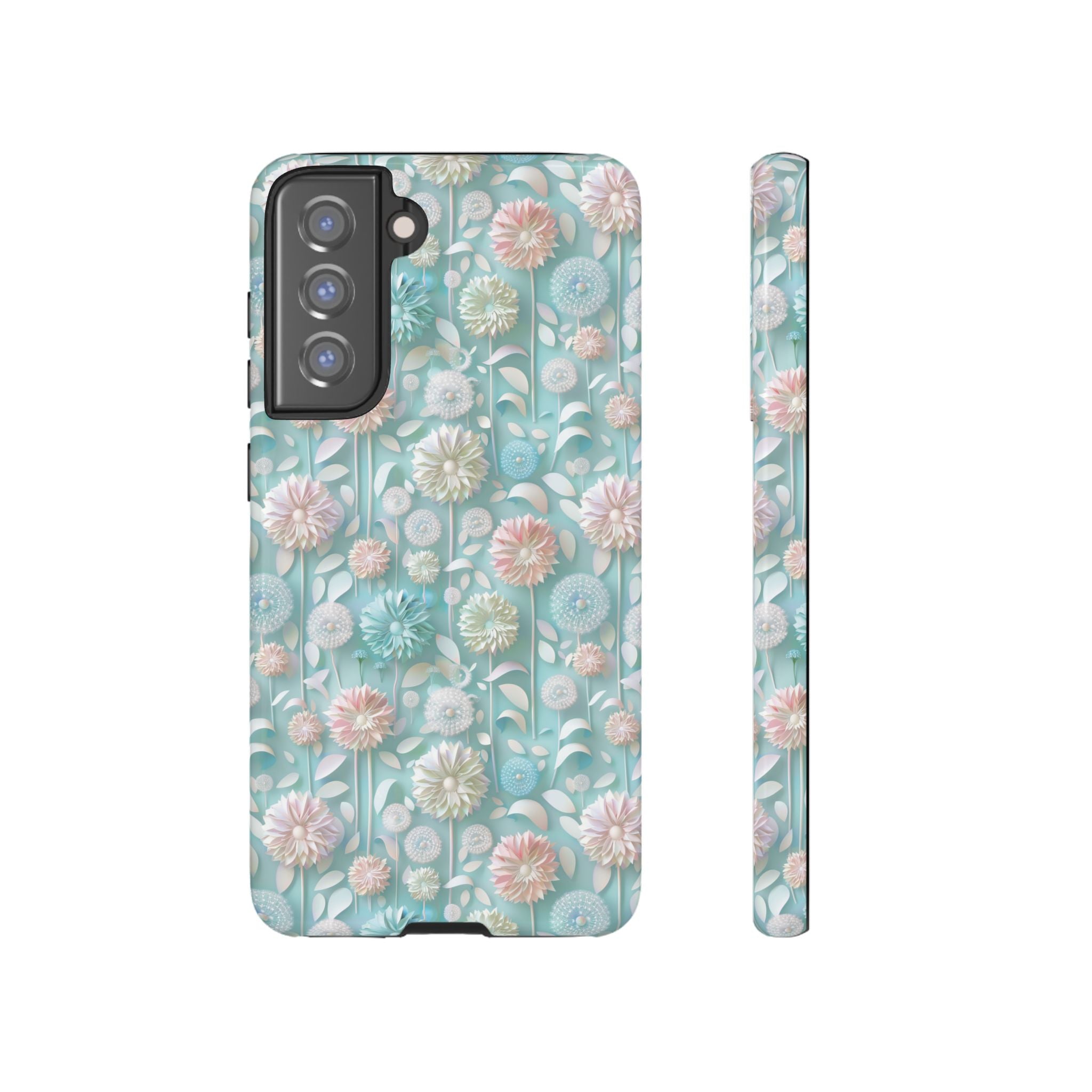 Pastel Floral Phone Case for iPhone & Samsung | Elegant and Slim Design with Shockproof Protection | Durable, Scratch-Resistant, and Lightweight | Stylish Accessory