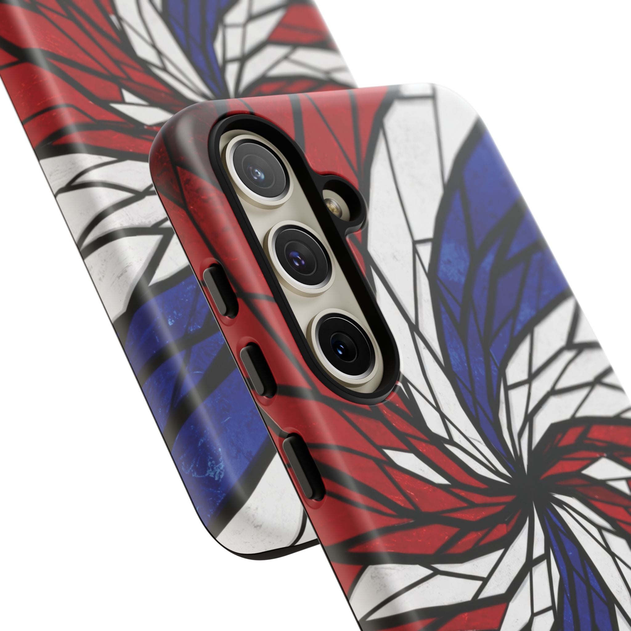 Patriotic Red White & Blue Phone Case – USA Flag Design, Independence Day Gift, Protective Cover for iPhone, Samsung, Pixel