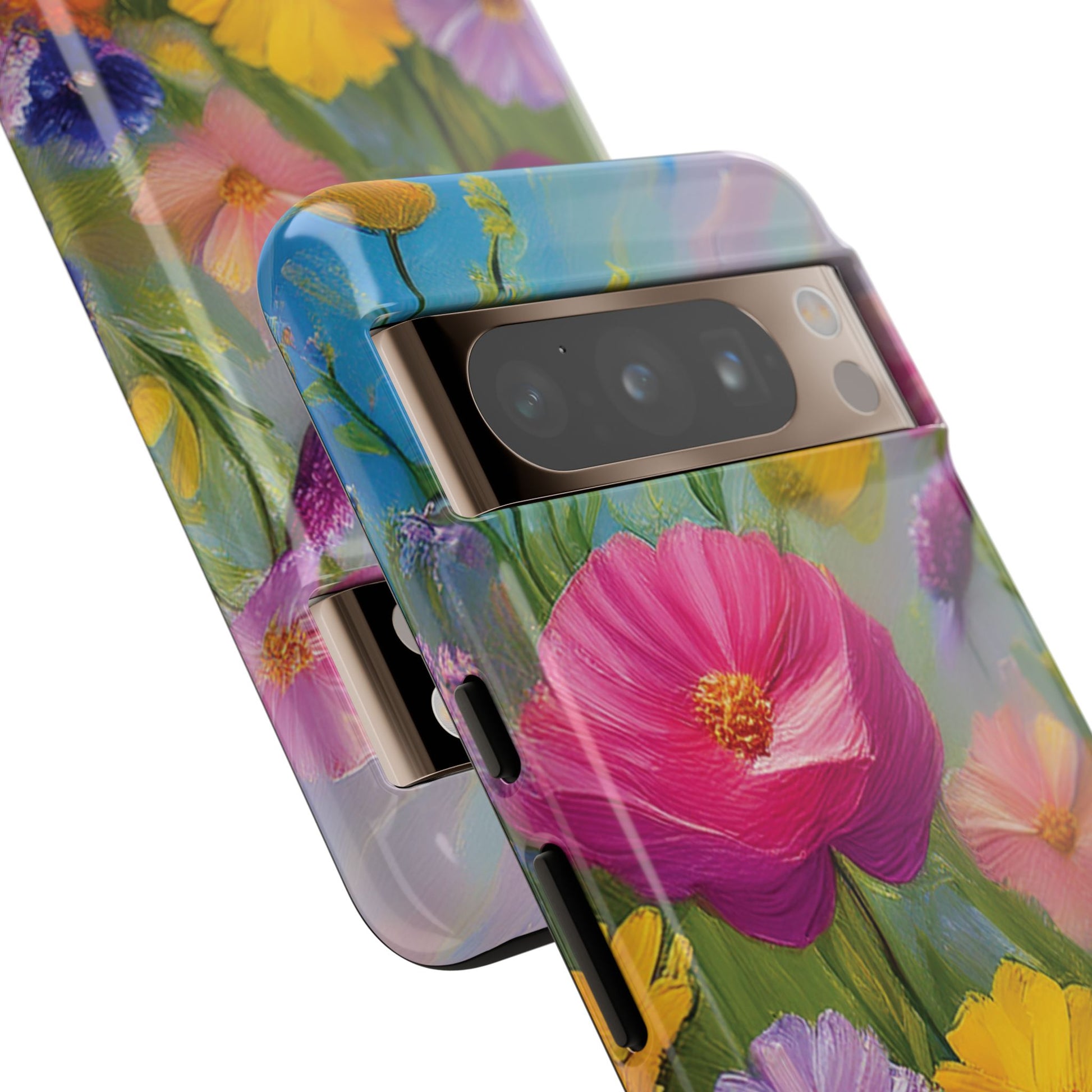 Vibrant Wildflower Painting Phone Case Hand-Painted Floral Art Design | Bright Nature-Inspired Cover | Perfect Gift for Flower Lovers iPhone & Galaxy