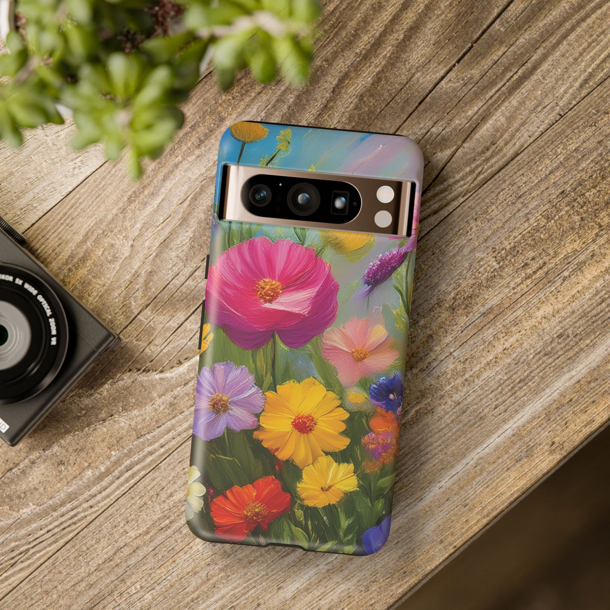 Vibrant Wildflower Painting Phone Case Hand-Painted Floral Art Design | Bright Nature-Inspired Cover | Perfect Gift for Flower Lovers iPhone & Galaxy