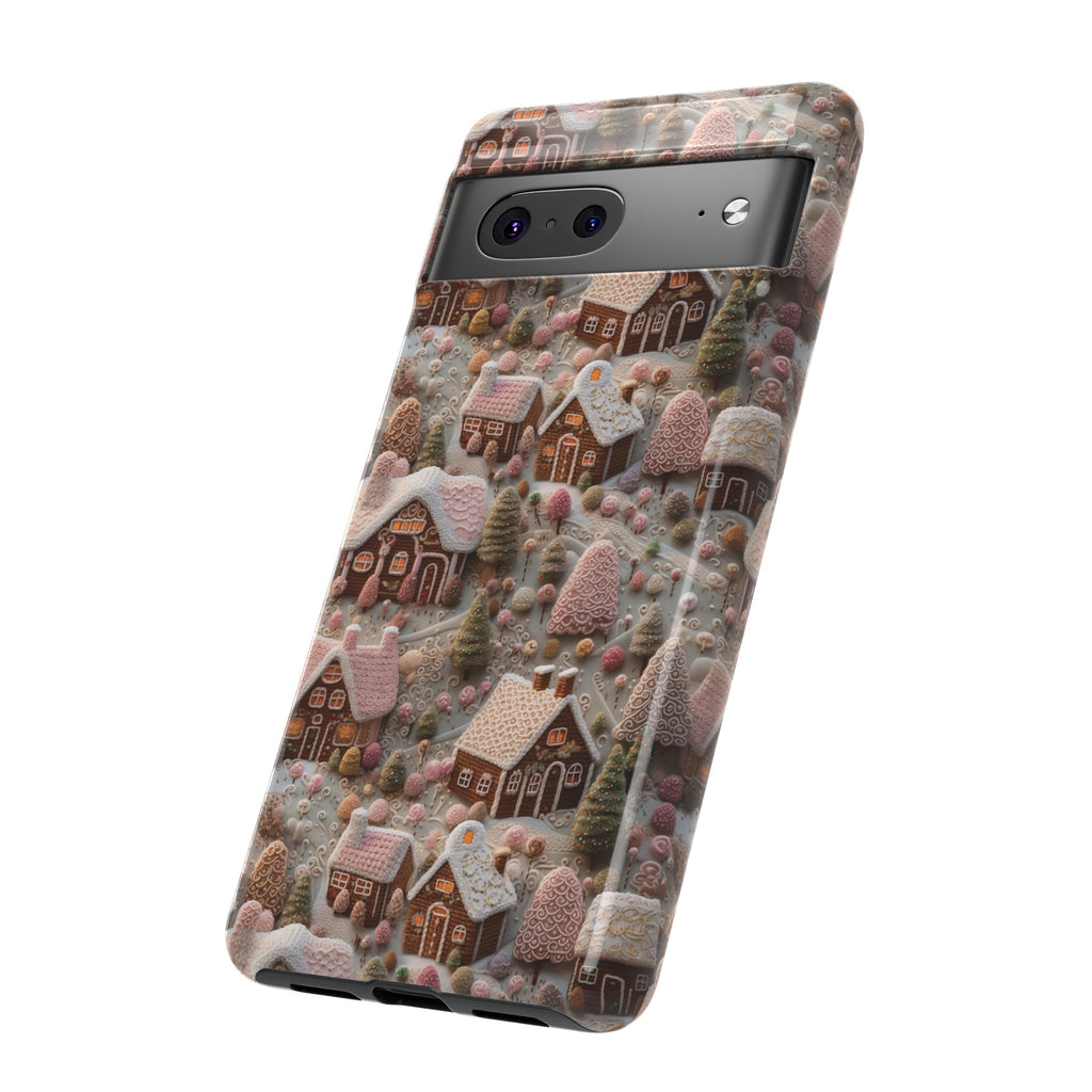 Gingerbread House 3D Phone Case Durable for iPhone Samsung Gift iPhone 15, 14, 13 Samsung Pixel Gift for Mom Accessory Gift for Her
