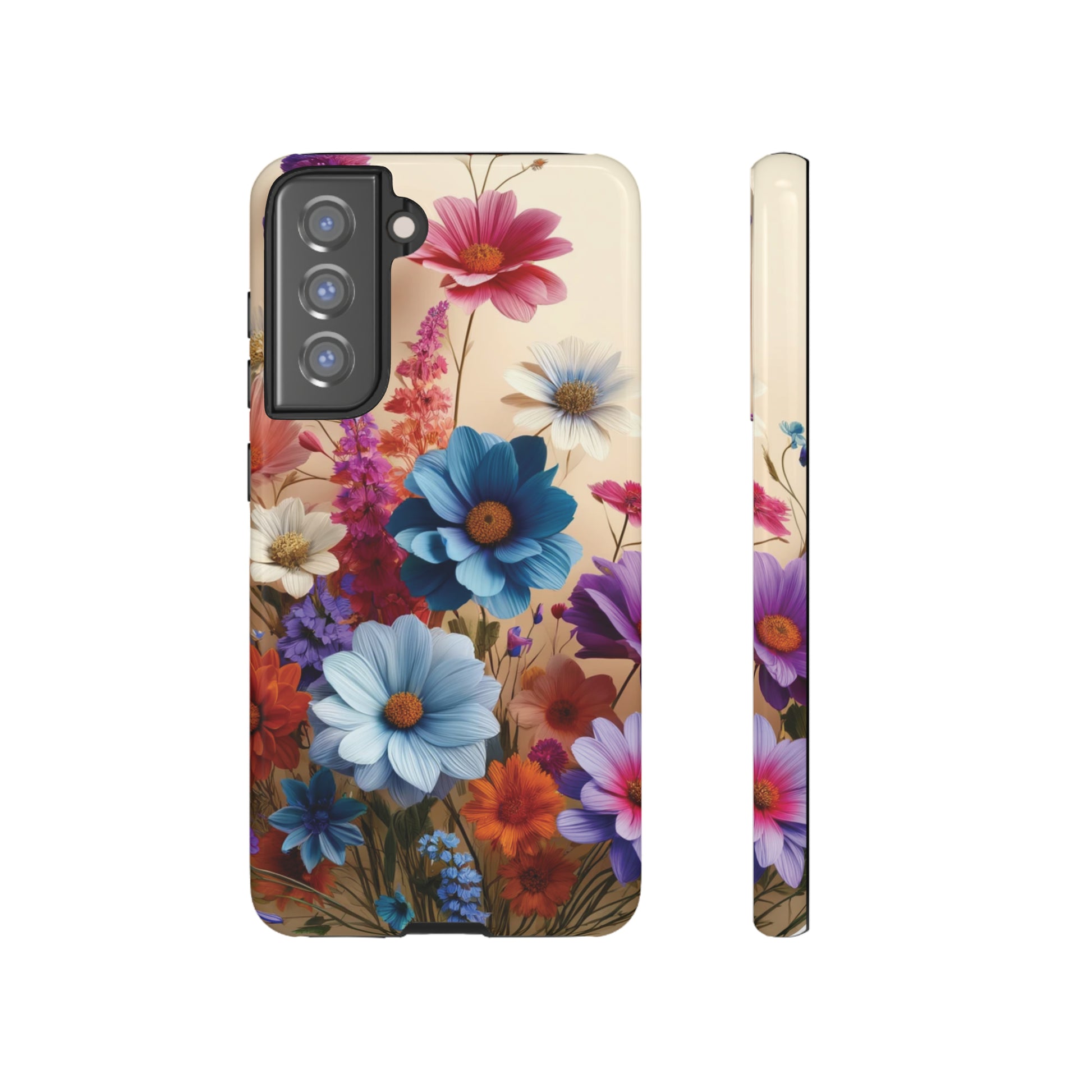 Best Phone Case Floral 3D Illusion Luxury Tough Case Floral Elegant Durable Stylish for Modern Devices iPhone 15, Samsung iPhone Samsung Accessory Gift for Her.