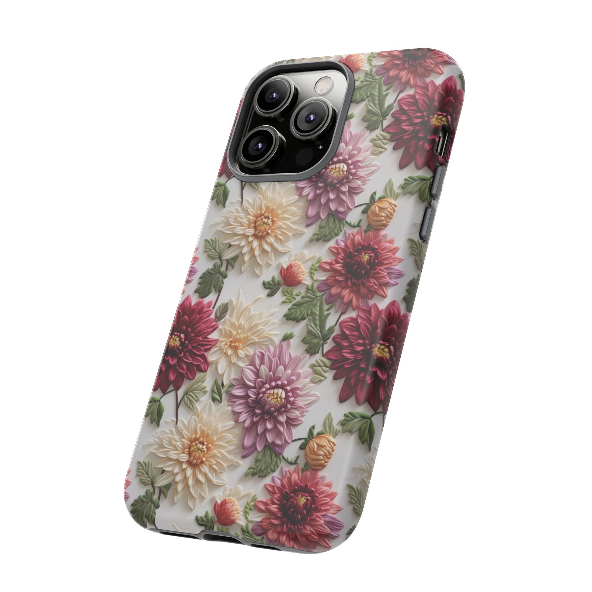 Floral Fall Phone Case for iPhone 16 pro15 14 13 12  21 23 Samsung, and Pixel | Stylish Protective Cover Gift for Her Perfect for Floral Lover