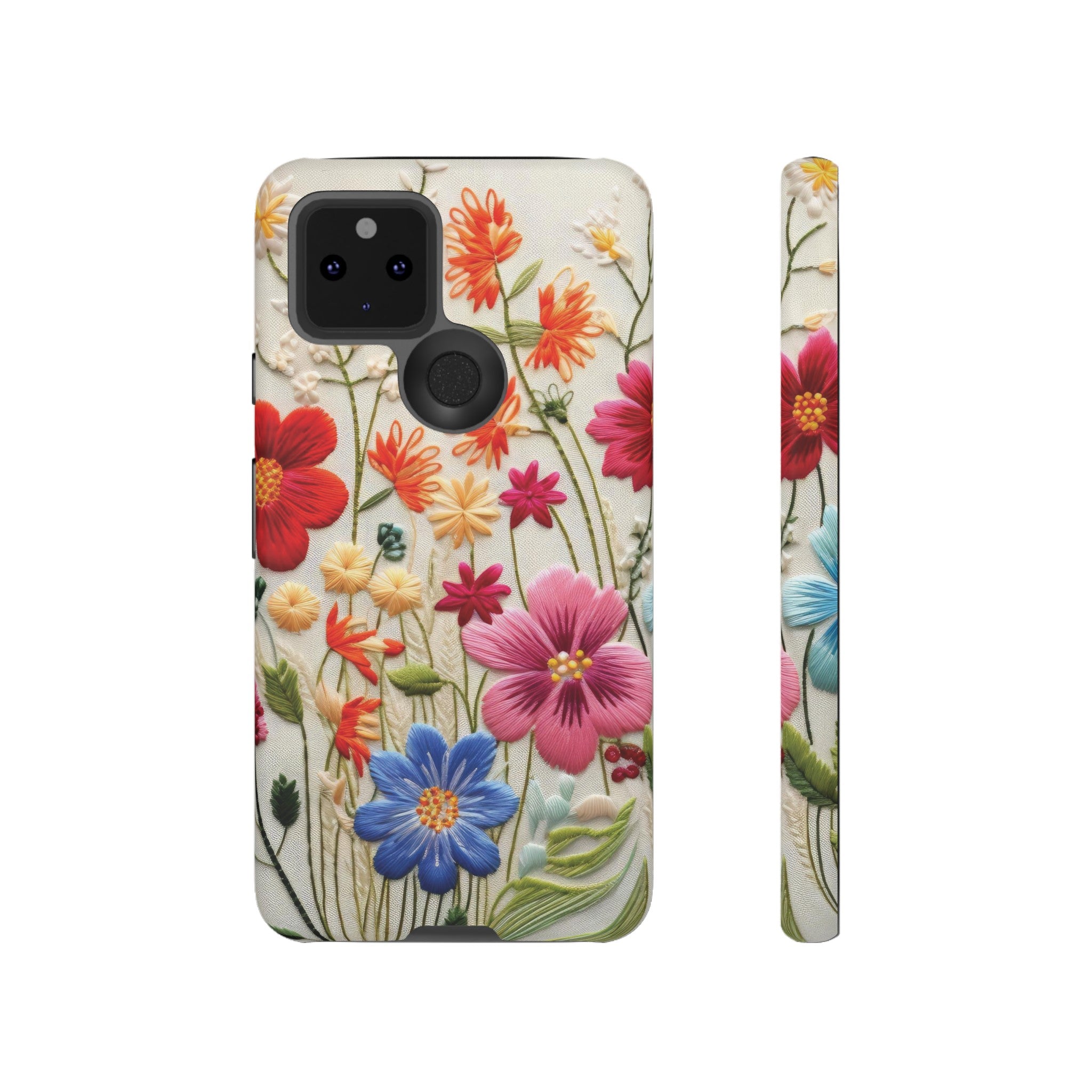 3D Floral Phone Case Elegant Faux Flower Durable for iPhone Samsung Smartphone iPhone 15, 14, 13 Samsung Gift for Mom