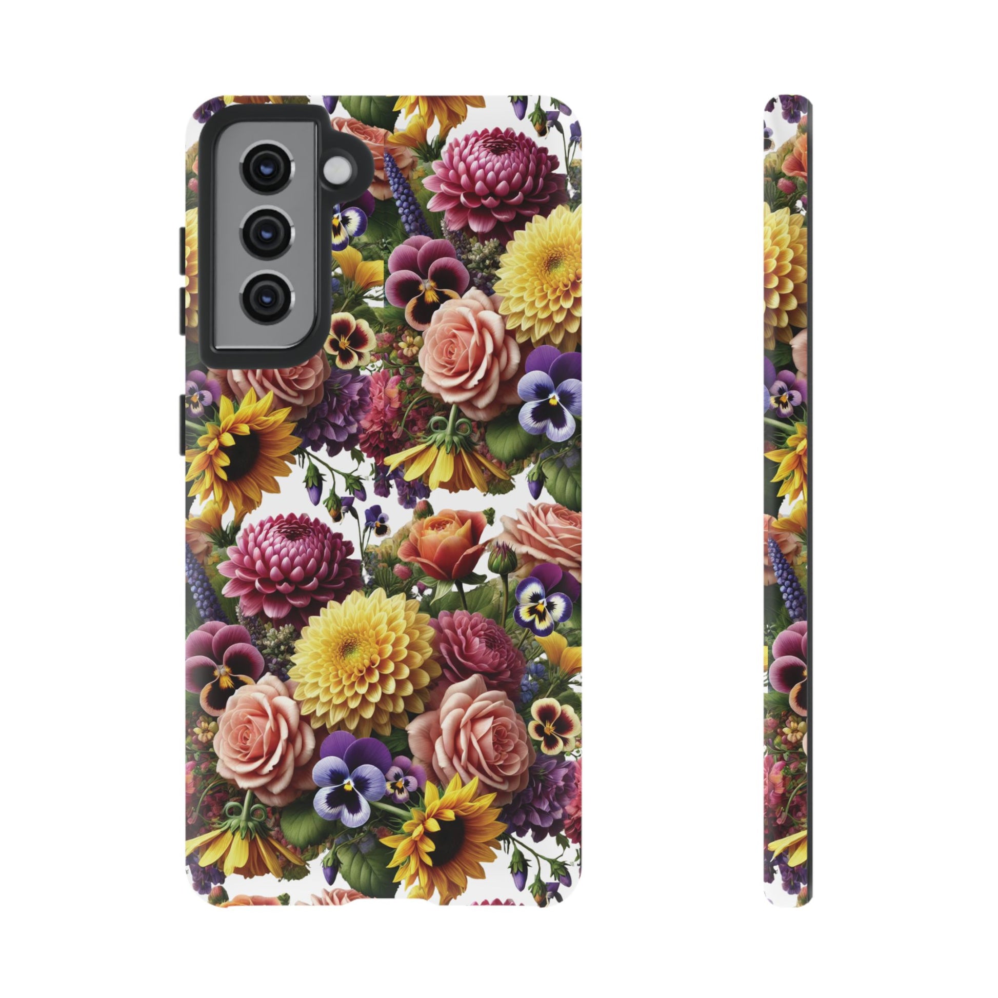 Floral Fall Phone Case for iPhone 16 15 14 13 12  21 23 Samsung, and Pixel | Stylish Protective Cover Gift for Her Perfect for Floral Lover