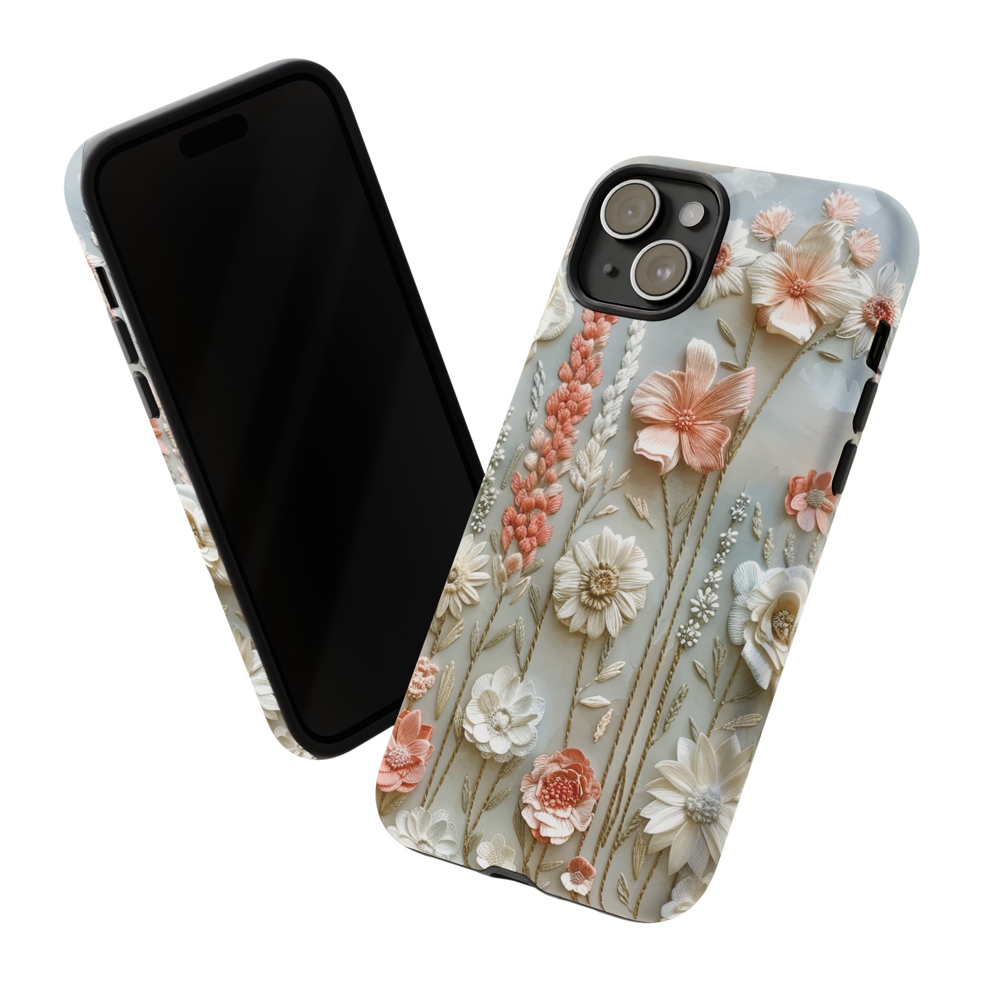 Pastel Wildflowers Protective Phone Case Gift for Her Phone 15, Samsung iPhone Samsung Gift for Her Case iPhone 15, Samsung iPhone Samsung Accessory Gift for Her