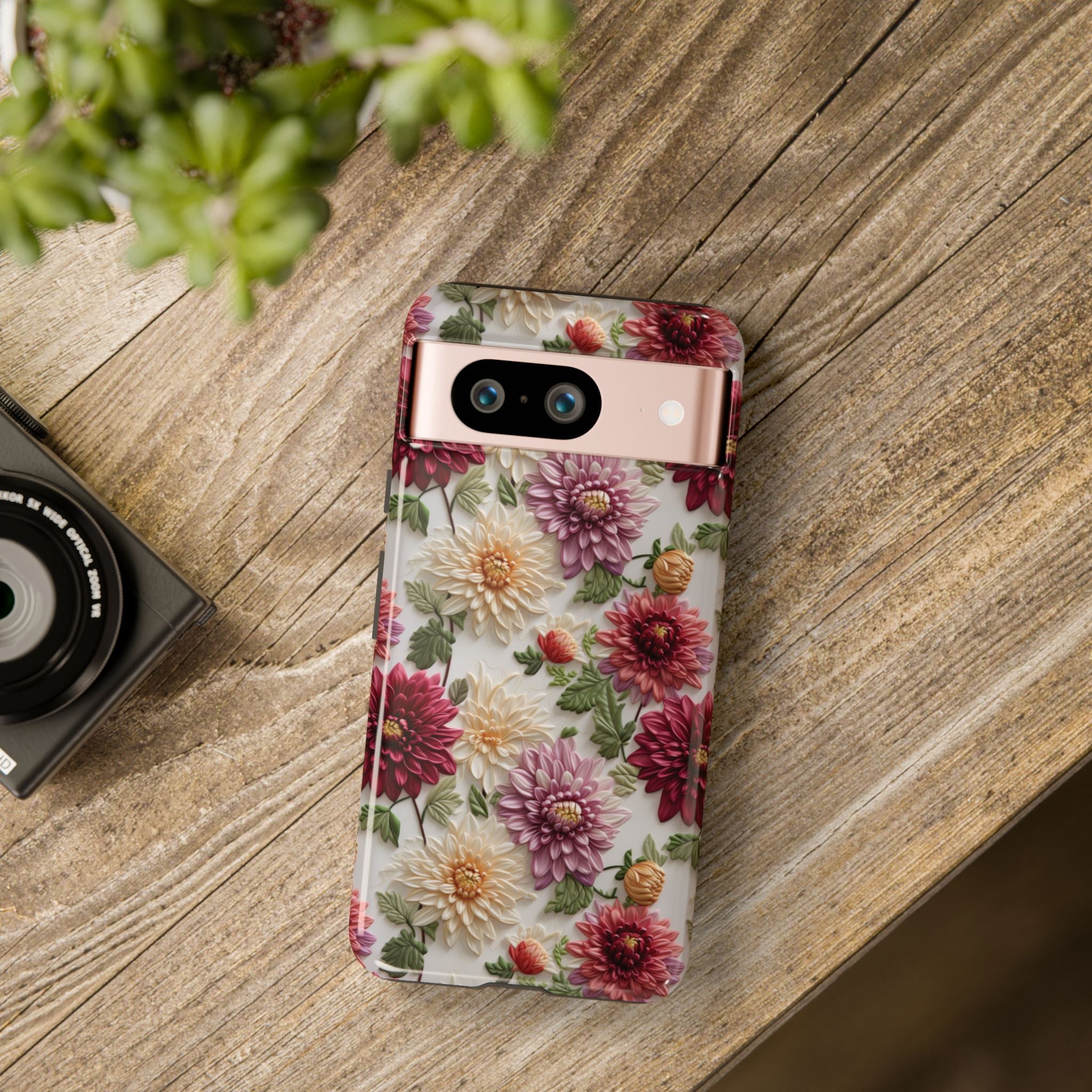Floral Fall Phone Case for iPhone 16 pro15 14 13 12  21 23 Samsung, and Pixel | Stylish Protective Cover Gift for Her Perfect for Floral Lover - MRSBYVALLE