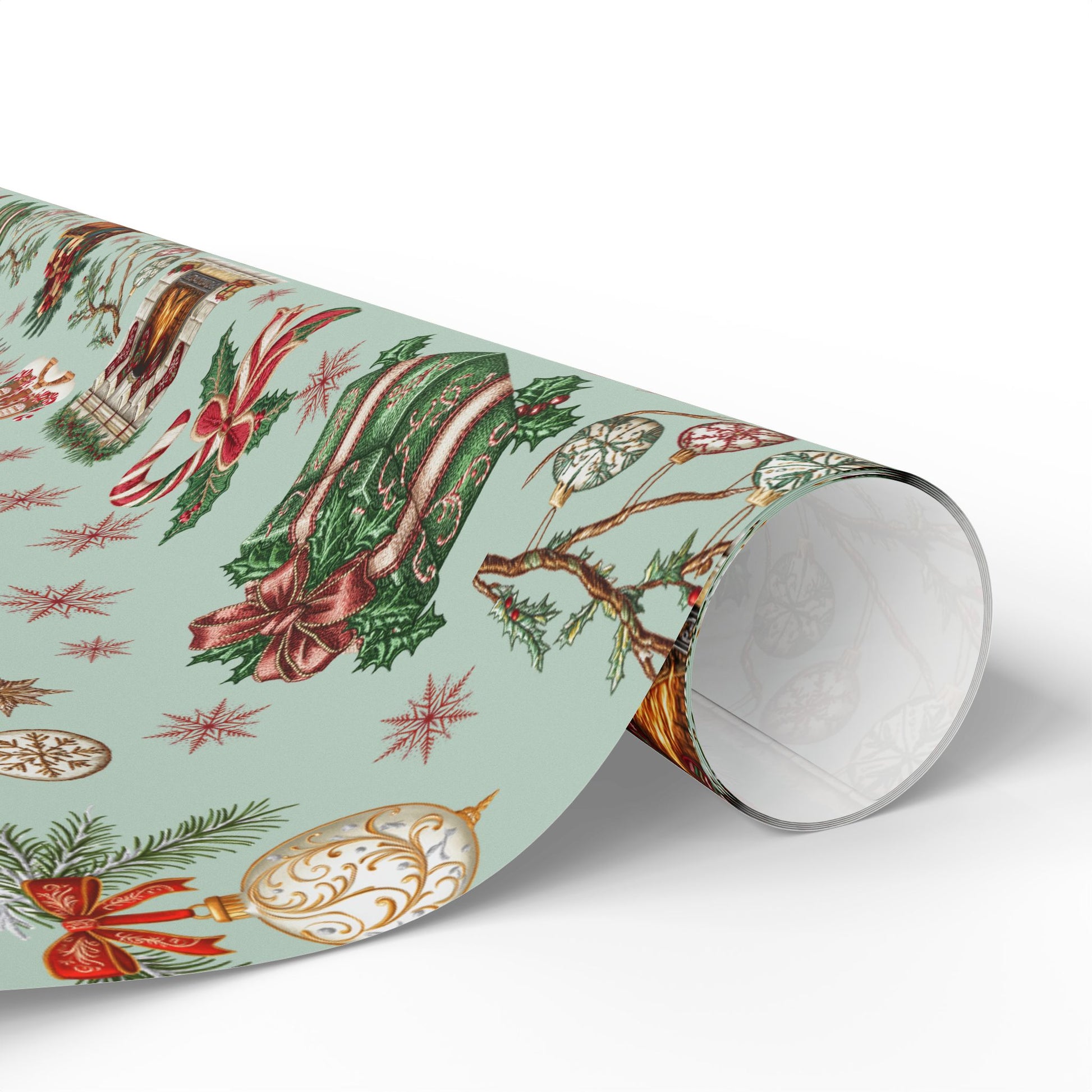 Vintage Christmas Wrapping Paper Festive Holiday Gift Wrap with Retro-Inspired Designs, Perfect for Christmas Presents, Crafting, & Holiday Decor – Premium Quality