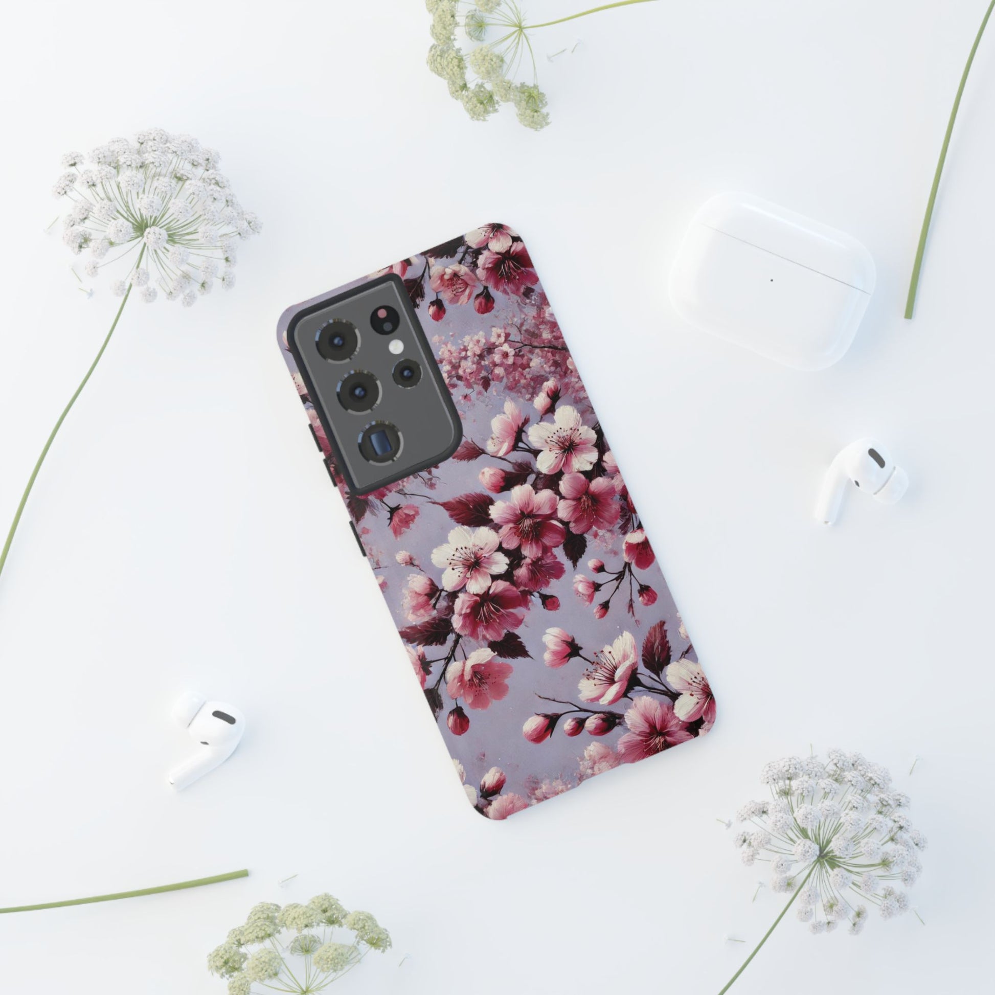 Lavender Floral Fall Phone Case for iPhone 16 pro15 14 13 12  21 23 Samsung, and Pixel | Stylish Protective Cover Gift for Her Perfect for Floral Lover - MRSBYVALLE