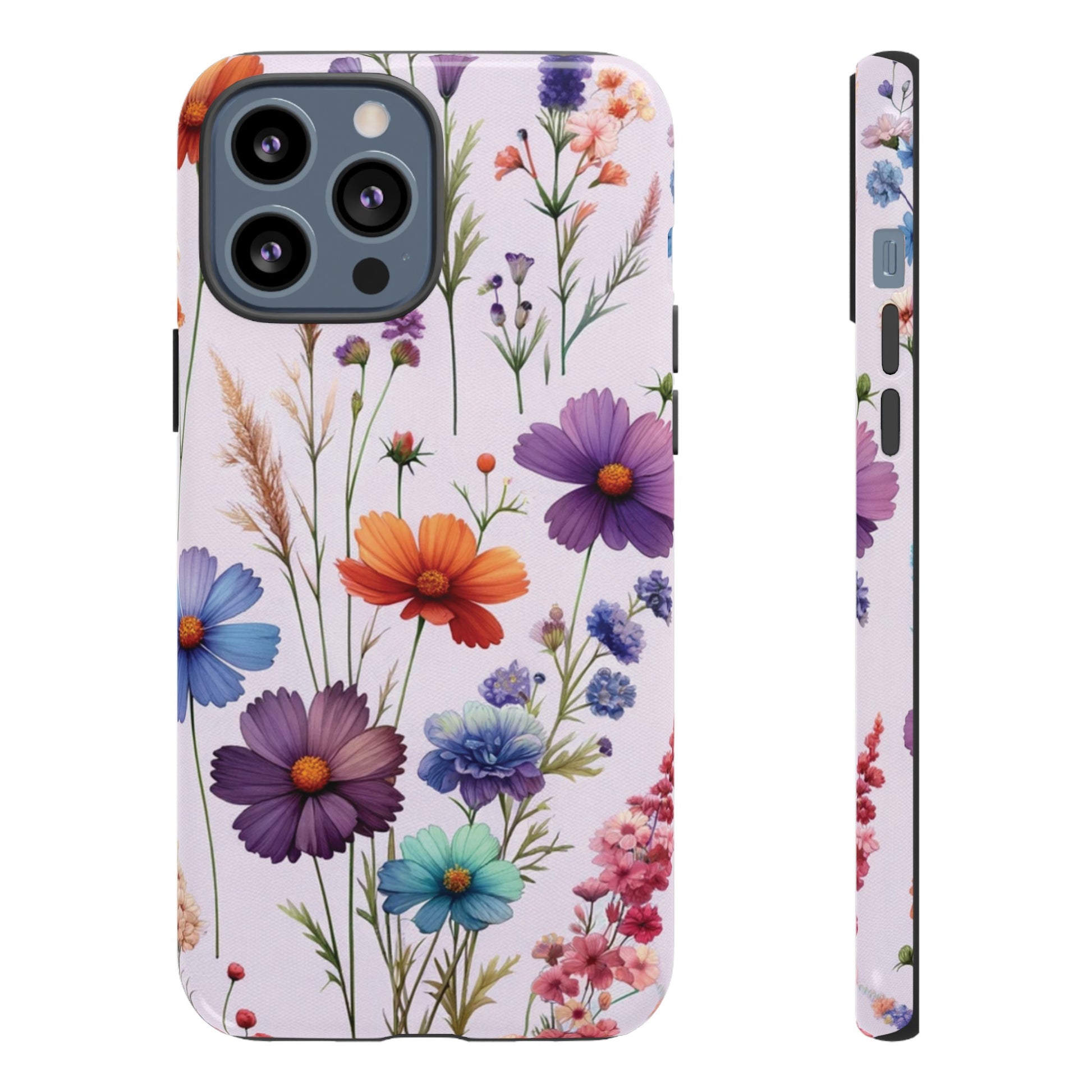 Lavender Wildflowers Protective Phone Case Gift for Her Phone 15, Samsung iPhone Samsung Gift for Her Case iPhone 15, Samsung iPhone Samsung Accessory Gift for Her.