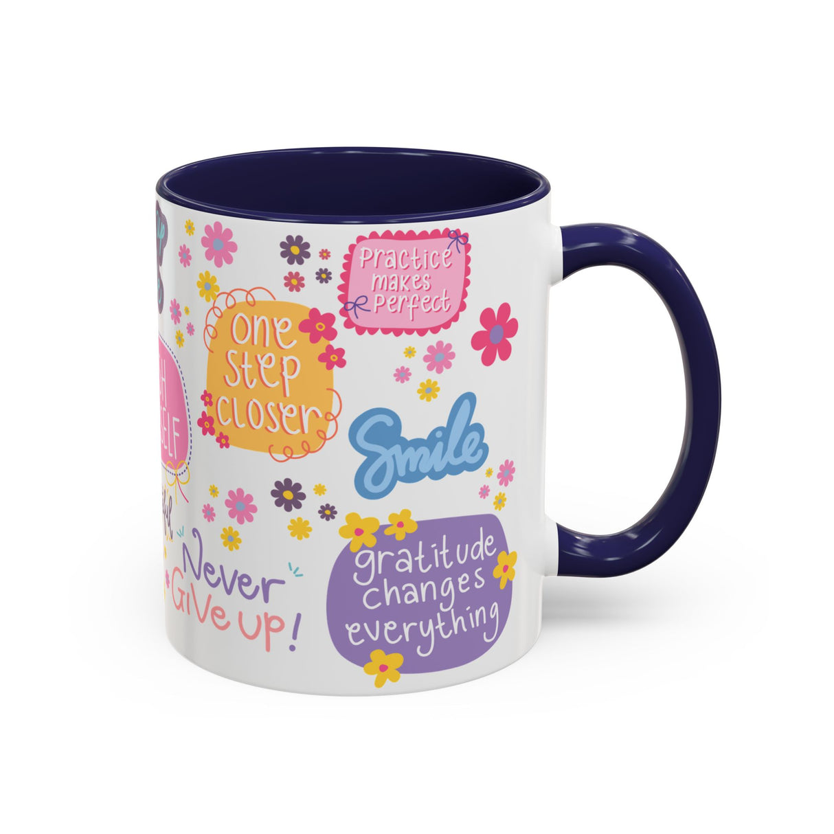 Good Vibes Only Coffee Mug 11 & 15 oz Ceramic Inspirational Cup, Positive Affirmation Gift for Mom, Teacher & Coworker | Morning Motivation Mother's Day, or Cozy Spring Mornings