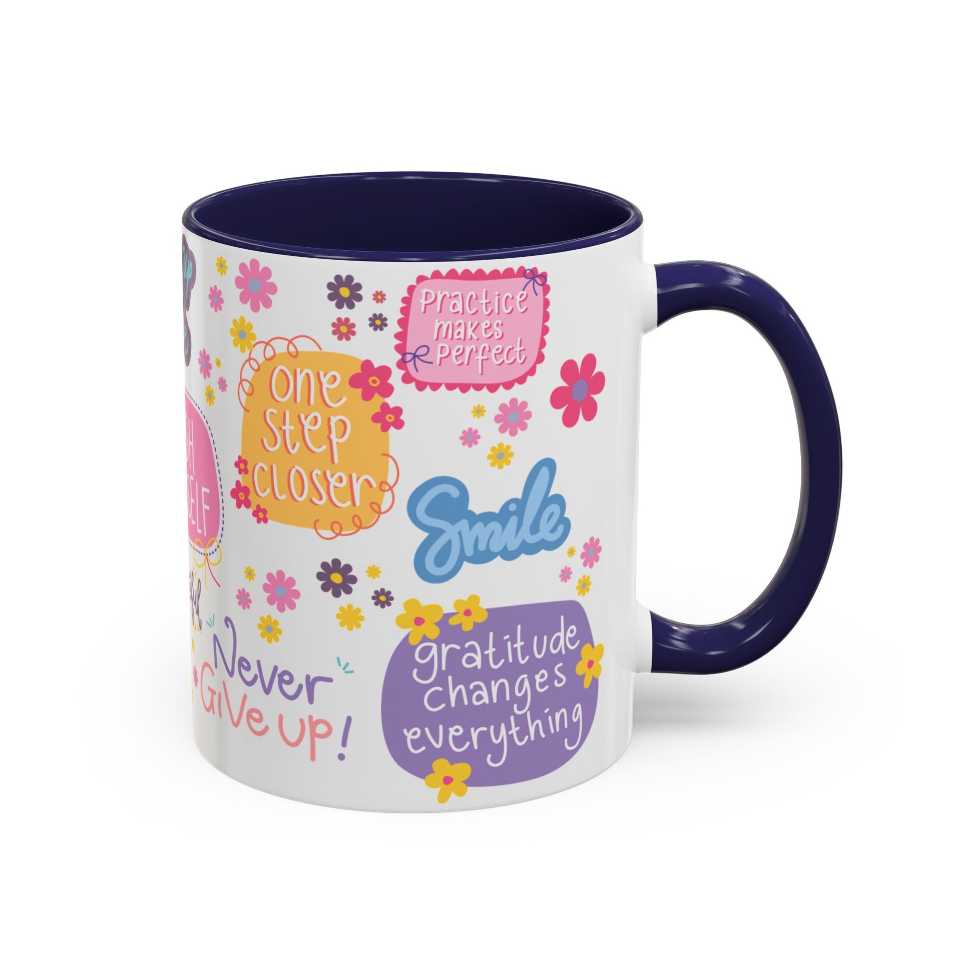 Good Vibes Only Coffee Mug 11 & 15 oz Ceramic Inspirational Cup, Positive Affirmation Gift for Mom, Teacher & Coworker | Morning Motivation Mother's Day, or Cozy Spring Mornings