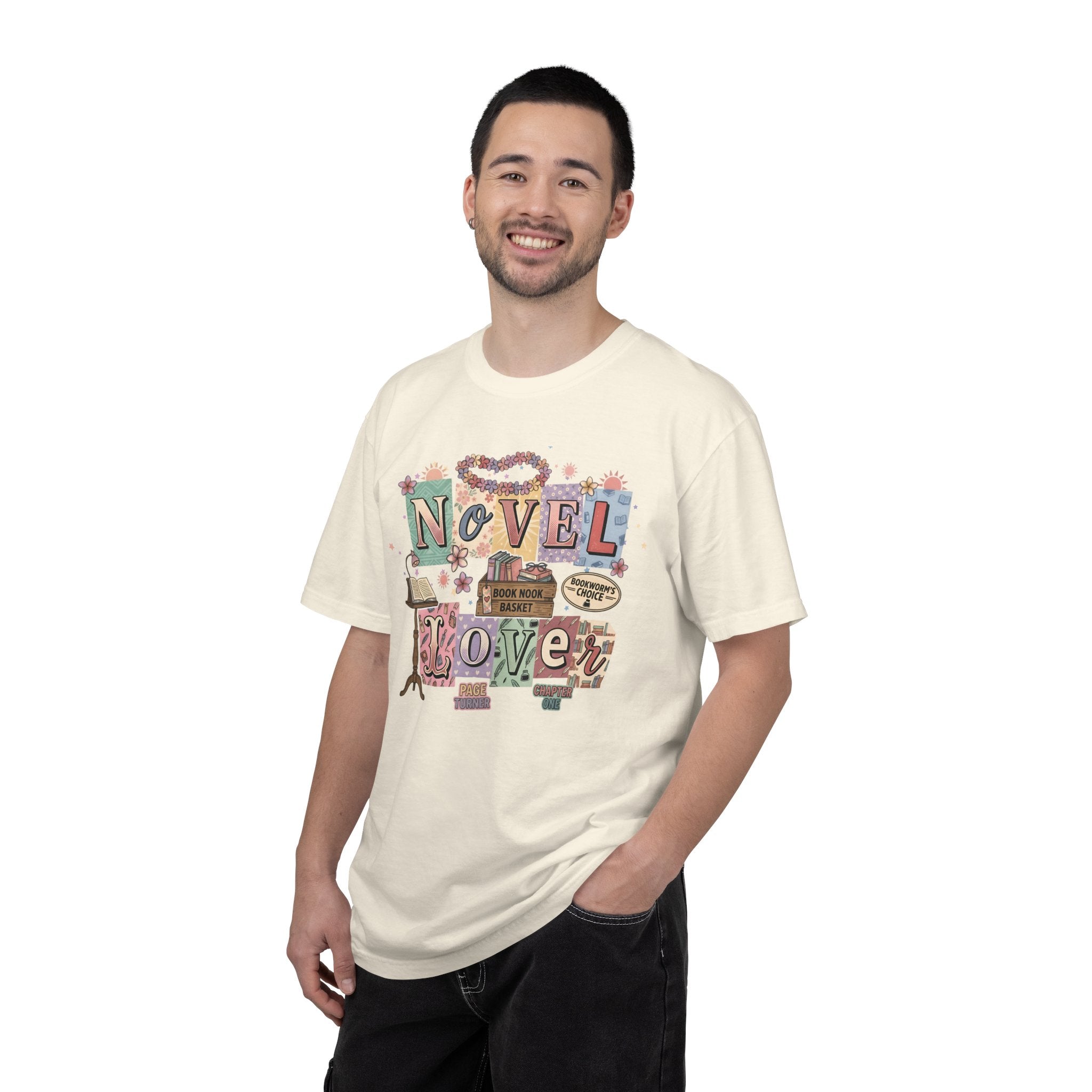 Novel Lover Reader T-Shirt — Book Lover Tee for Her Romantic