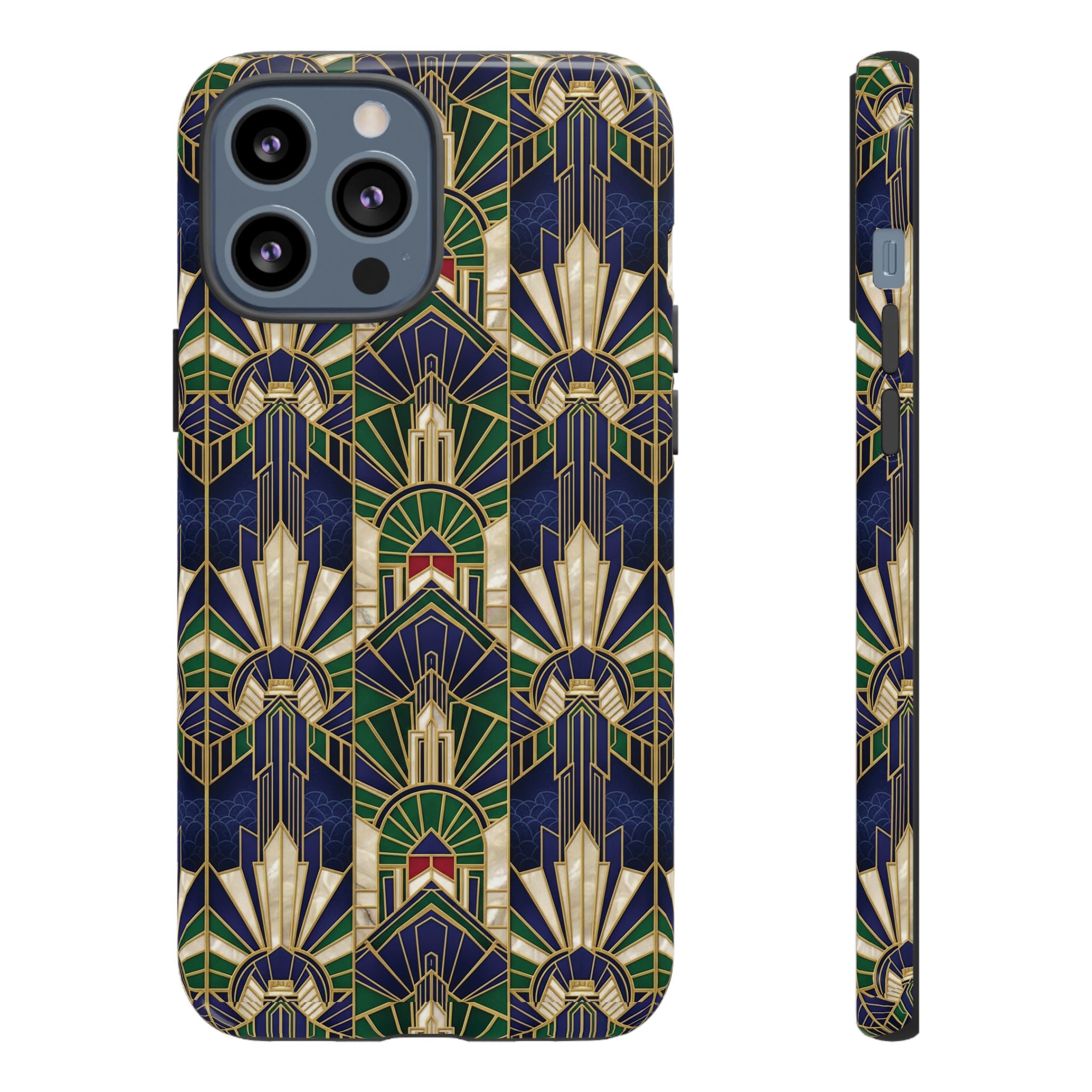 Navy & Gold Art Deco Phone Case — Imperial Art Deco Tough Case