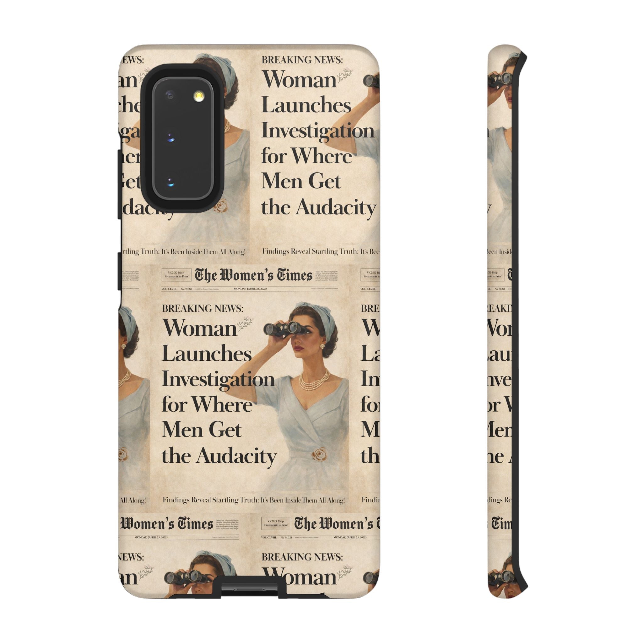 Funny Vintage Sarcastic Women Phone Case | Retro Sarcasm Text Design