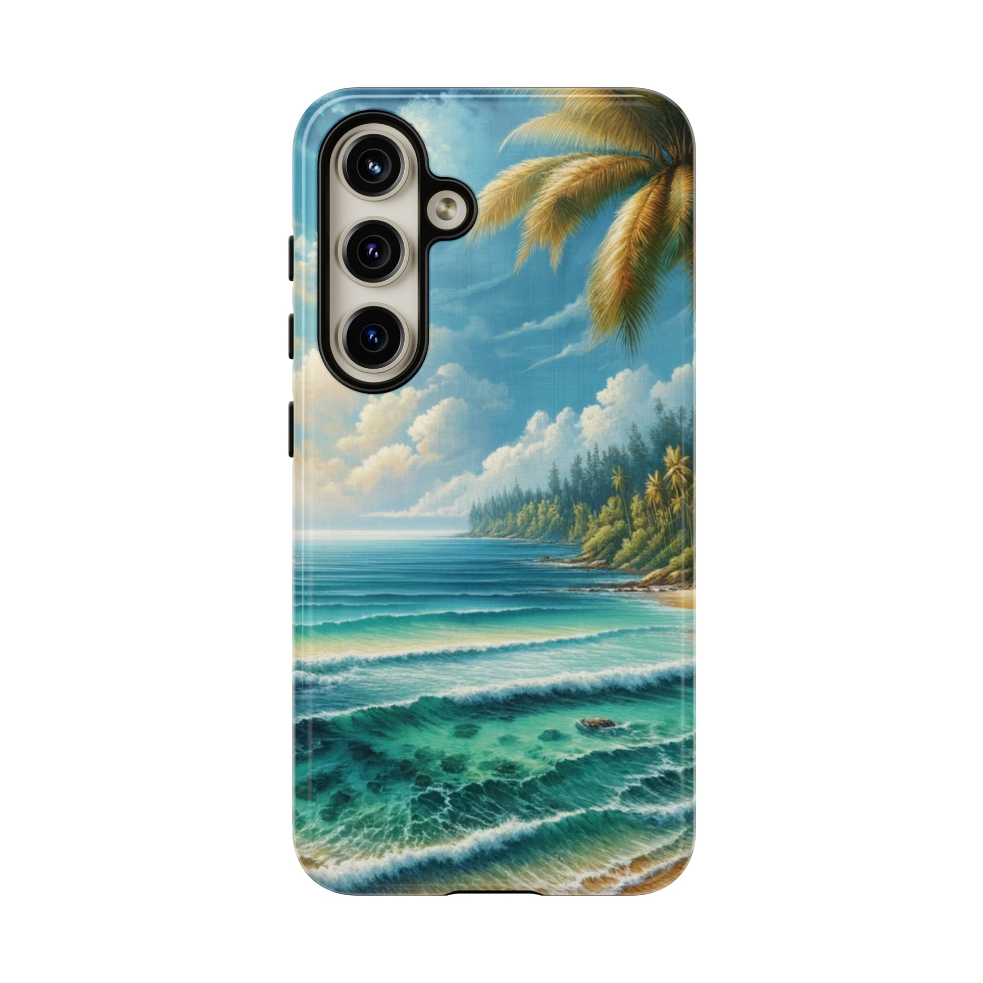 Coastal Serenity Ocean Beach View Protective Phone Case Gift for Her Phone 15, Samsung iPhone Samsung Gift for Her Case iPhone 15, Samsung iPhone Samsung Accessory Gift for Her.