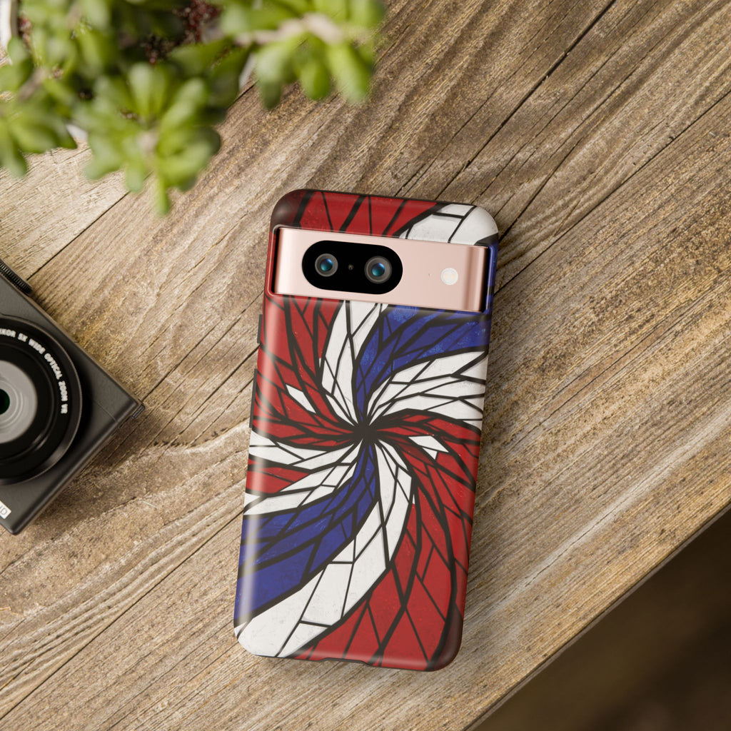 Patriotic Red White & Blue Phone Case – USA Flag Design, Independence Day Gift, Protective Cover for iPhone, Samsung, Pixel