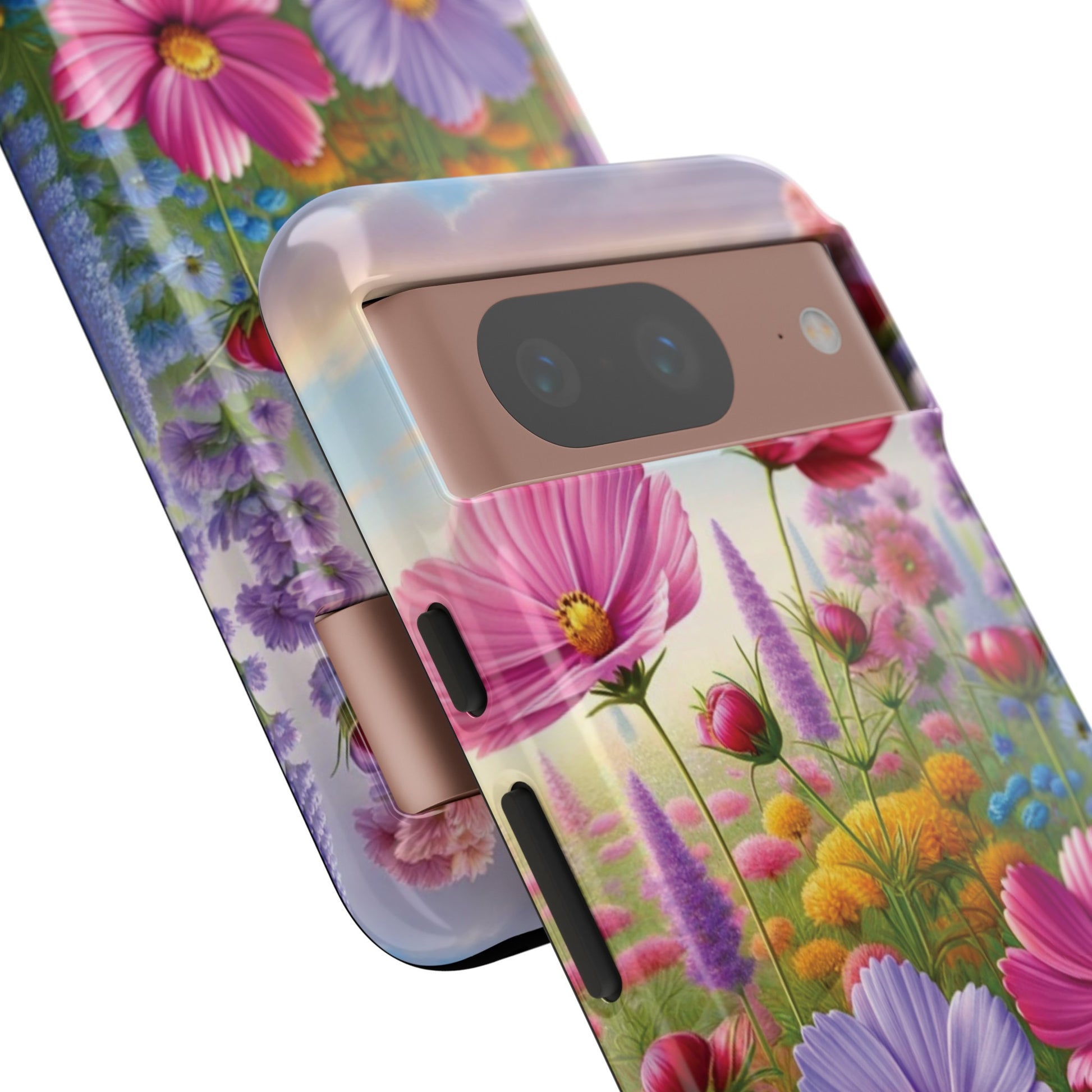 Bright Floral Phone Case Durable for iPhone Samsung Gift iPhone 15, 14, 13 Samsung Pixel Gift for Mom Accessory Gift for Her