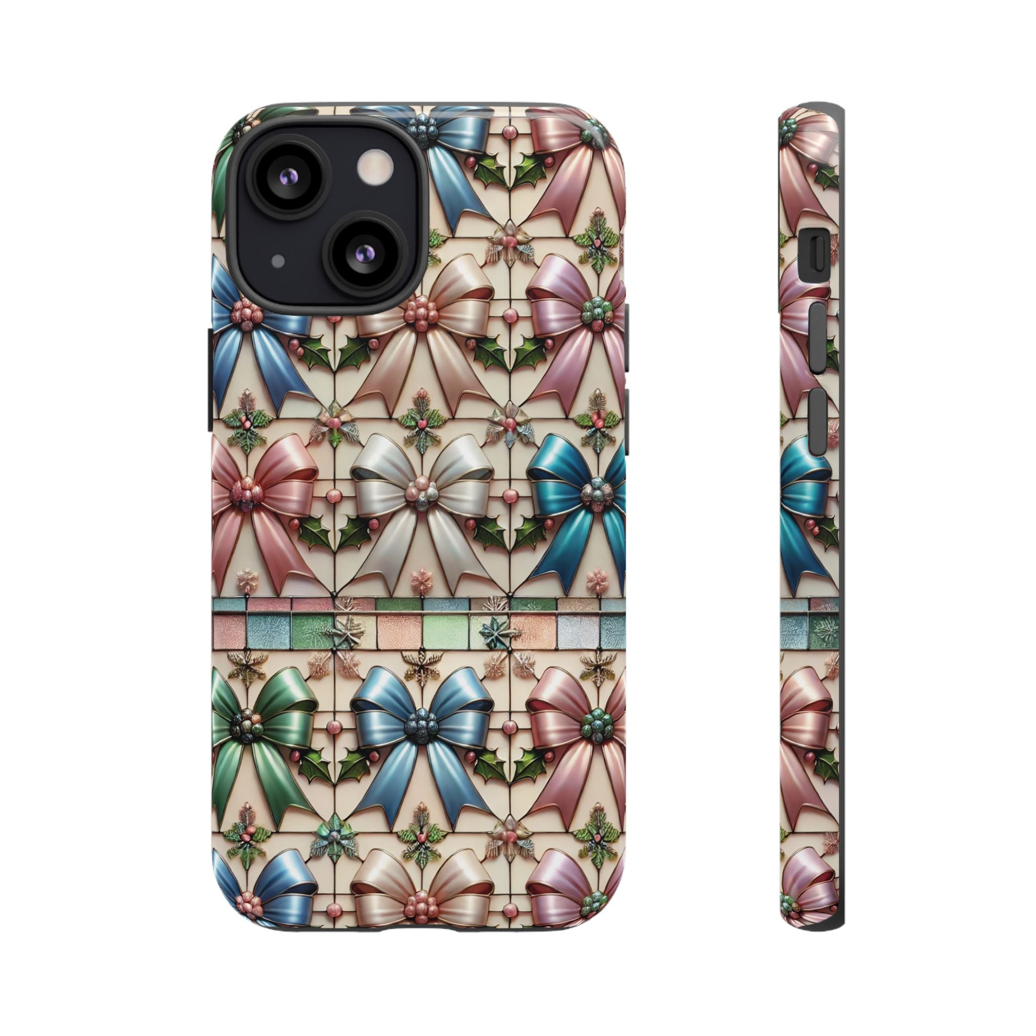 Coquette Bows Pastel Phone Case for iPhone 17 ,  15 14 13 12  21 23 Samsung, and Pixel | Stylish Protective Cover Gift for Her Perfect for Floral Lover