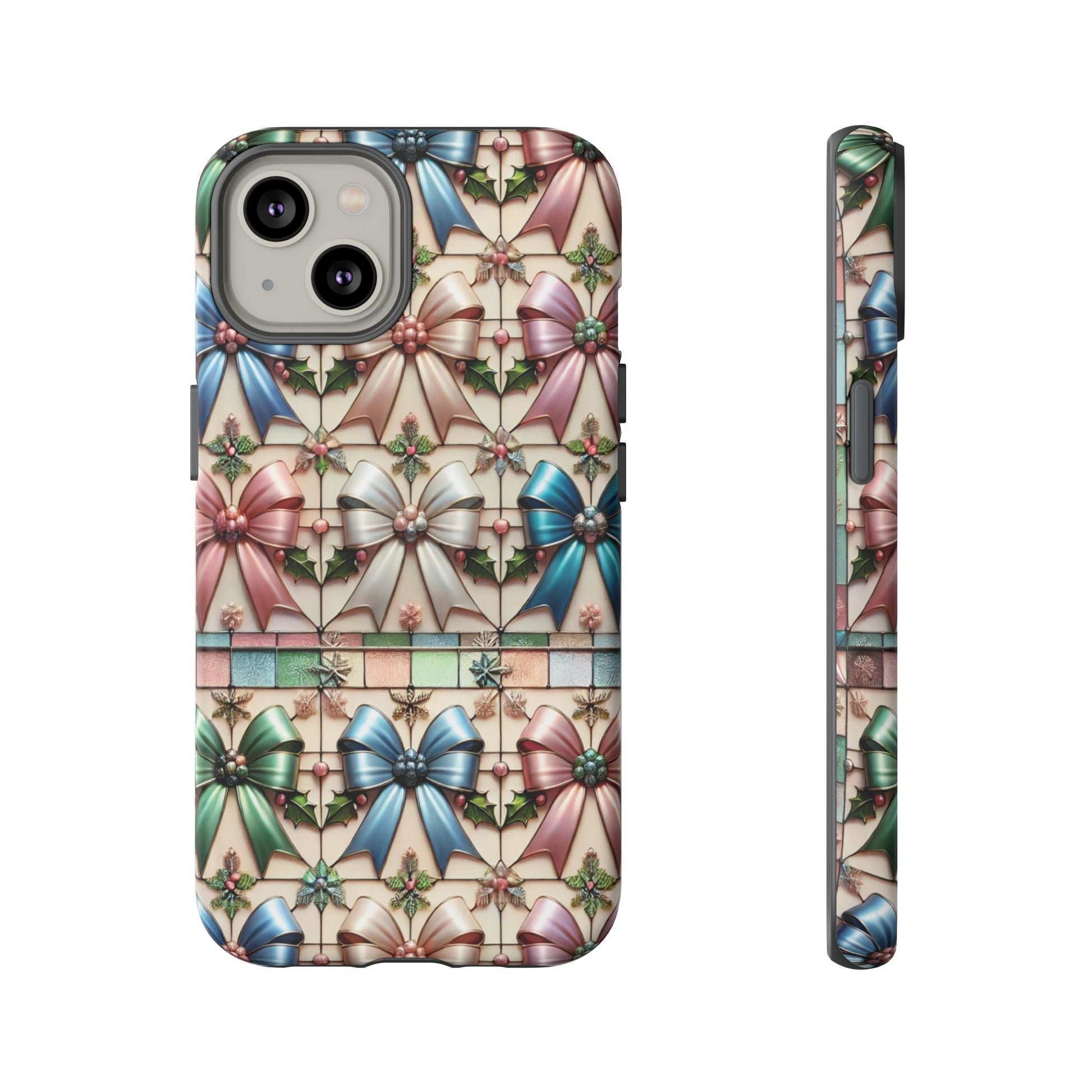 Coquette Bows Pastel Phone Case for iPhone 17 ,  15 14 13 12  21 23 Samsung, and Pixel | Stylish Protective Cover Gift for Her Perfect for Floral Lover