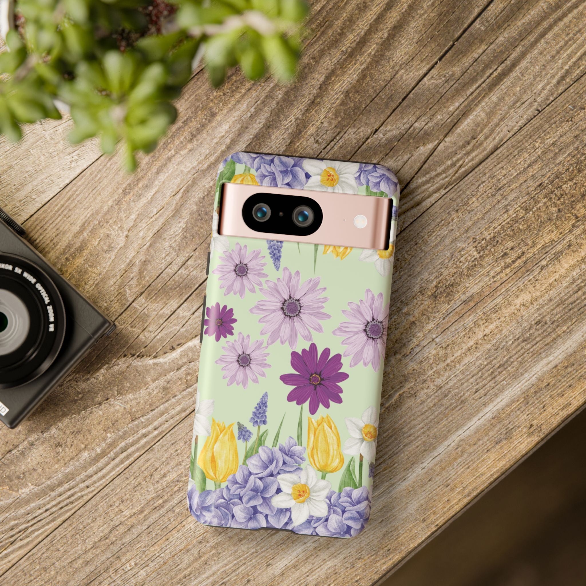 Lavender Yellow Flower Phone Case – Stylish Protective Cover for iPhone & Samsung, Botanical Design, Perfect Gift for Spring & Everyday Elegance