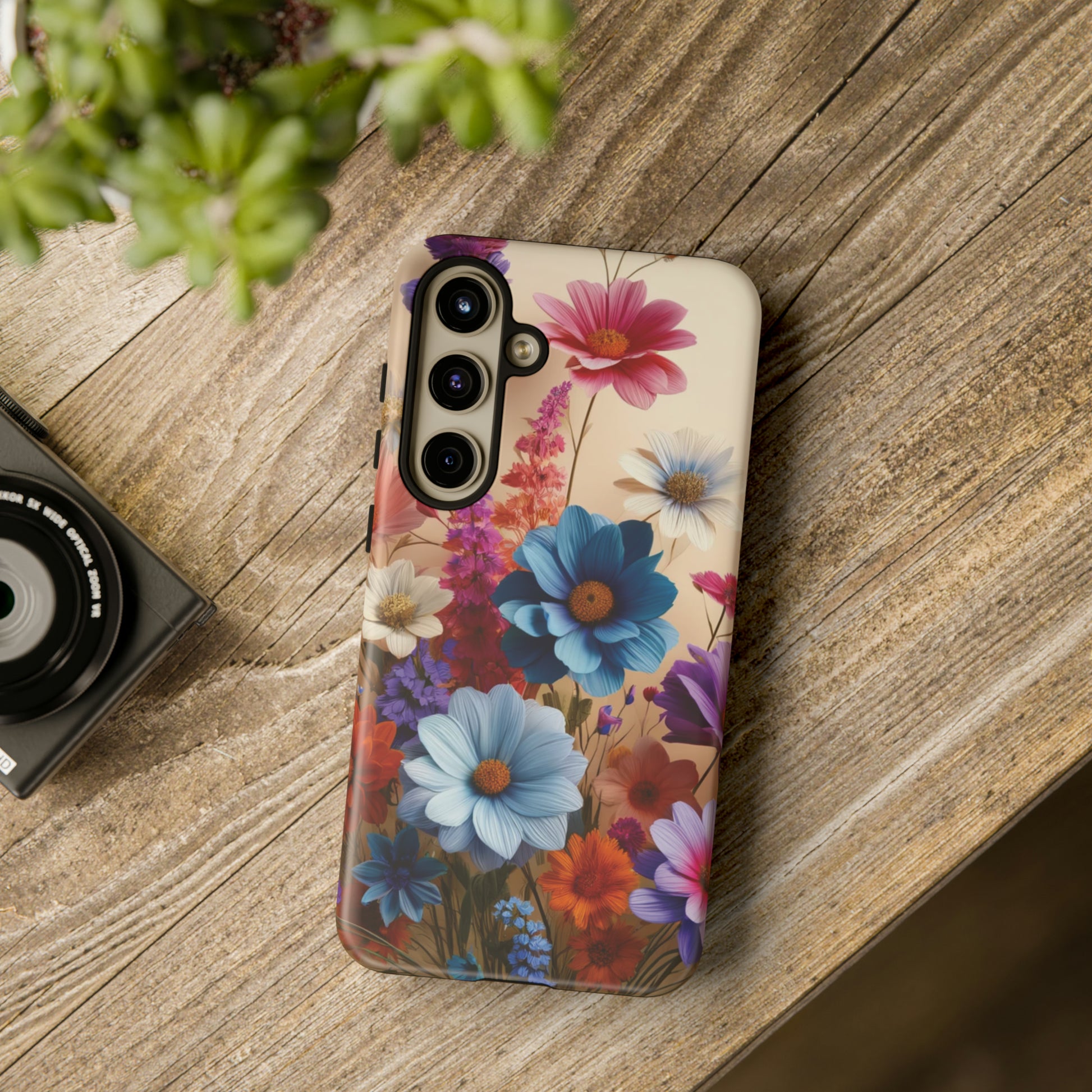 Best Phone Case Floral 3D Illusion Luxury Tough Case Floral Elegant Durable Stylish for Modern Devices iPhone 15, Samsung iPhone Samsung Accessory Gift for Her.