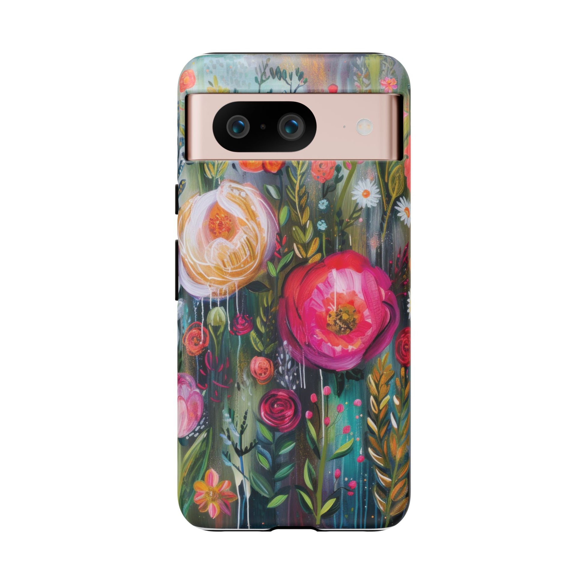 Watercolor Boho Floral Phone Case for iPhone 16 15 14 13 12  21 23 Samsung, and Pixel | Stylish Protective Cover Gift for Her Perfect for Floral Lover