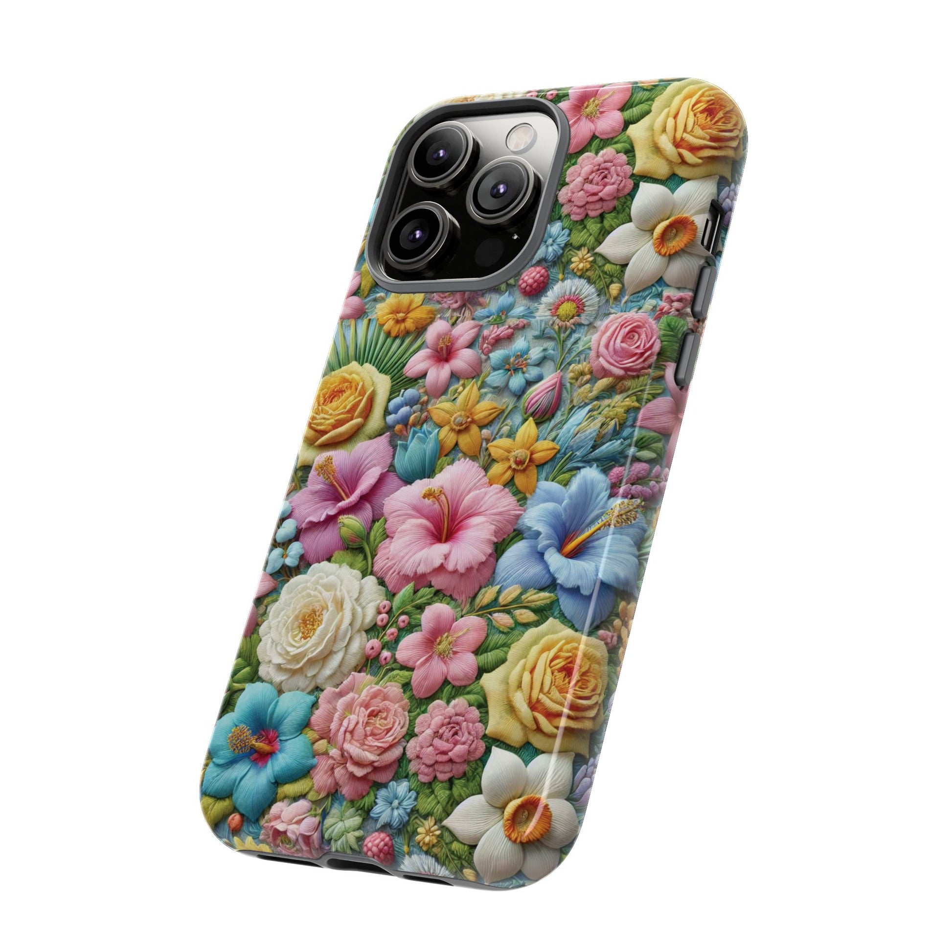 Elegant Pastel Flower Phone Case – Beautiful Floral Design, Durable Protection for Your Device, Stylish and Lightweight, Perfect Gift for Flower Lovers