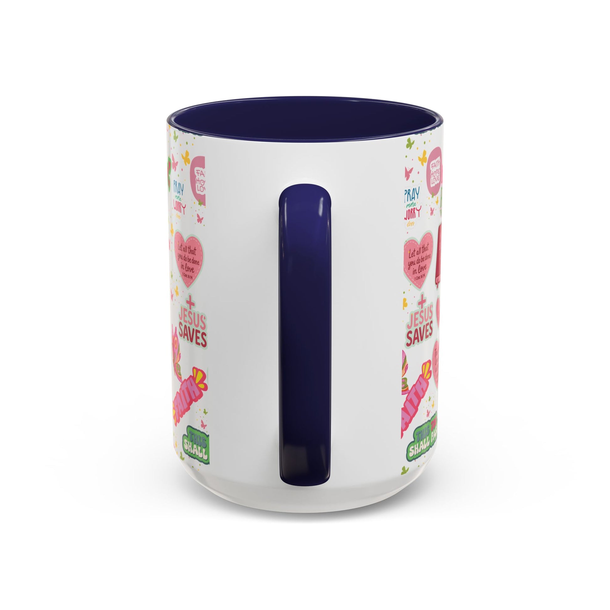 Start Your Day with Faith | Christian Mug with Bible Verse | Inspirational Gift for Christians | 11oz and 15oz Ceramic Coffee Mug Cozy Spring Mornings