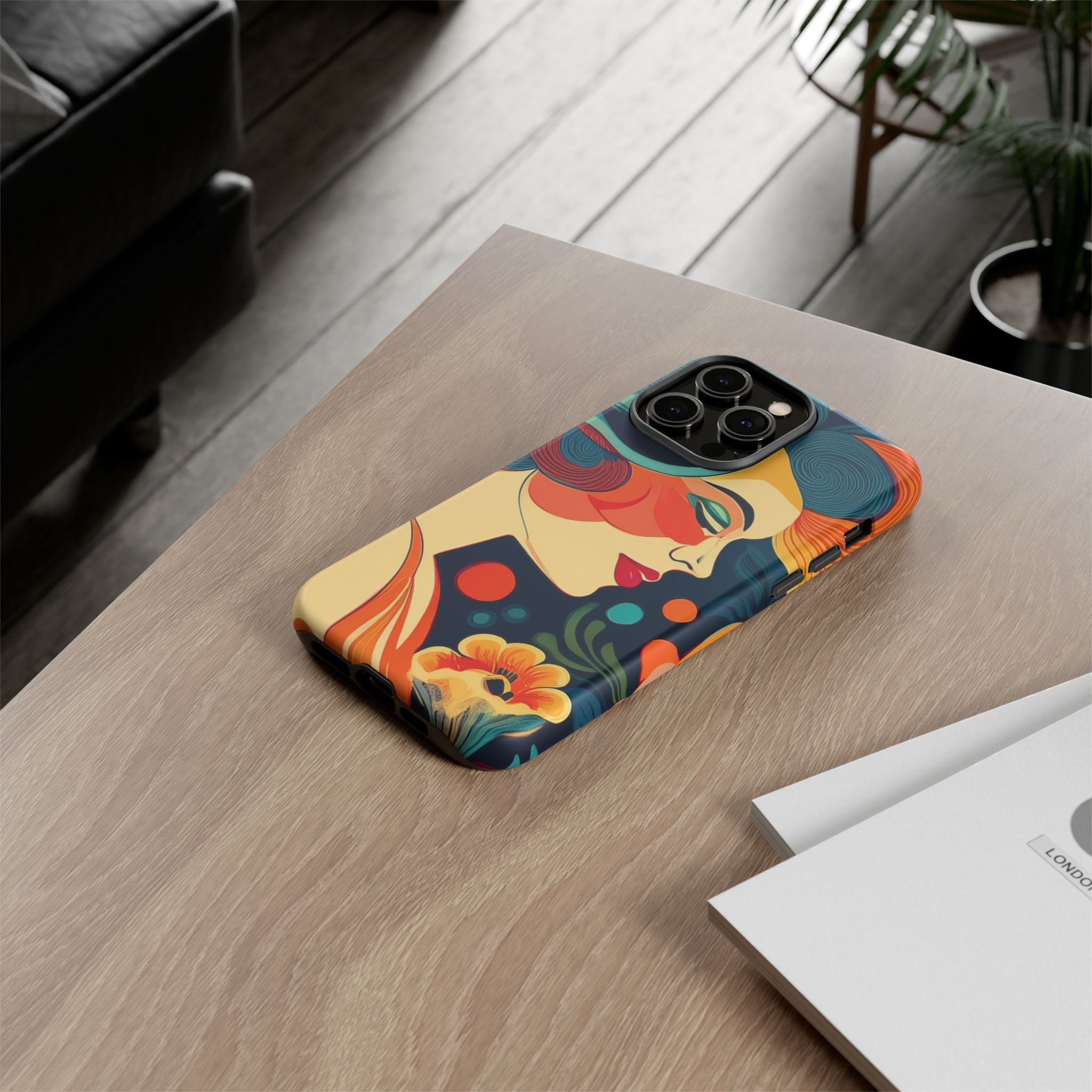Coque de Téléphone Esthétique Années 50 Rétro Design d'Inspiration Vintage aux Couleurs Pastel Housse Style Mid-Century pour Modèles iPhone et Samsung Galaxy