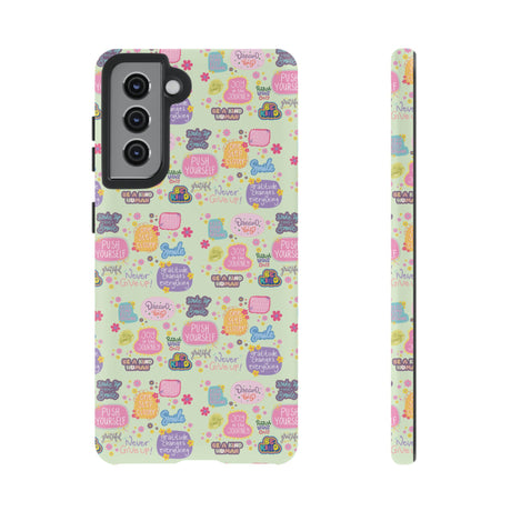Good Vibes Only Protective Phone Case  Shockproof Slim Aesthetic Motivational Quote Cover, Positive Affirmation Gift for Mom, Teens & Besties | iPhone & Galaxy