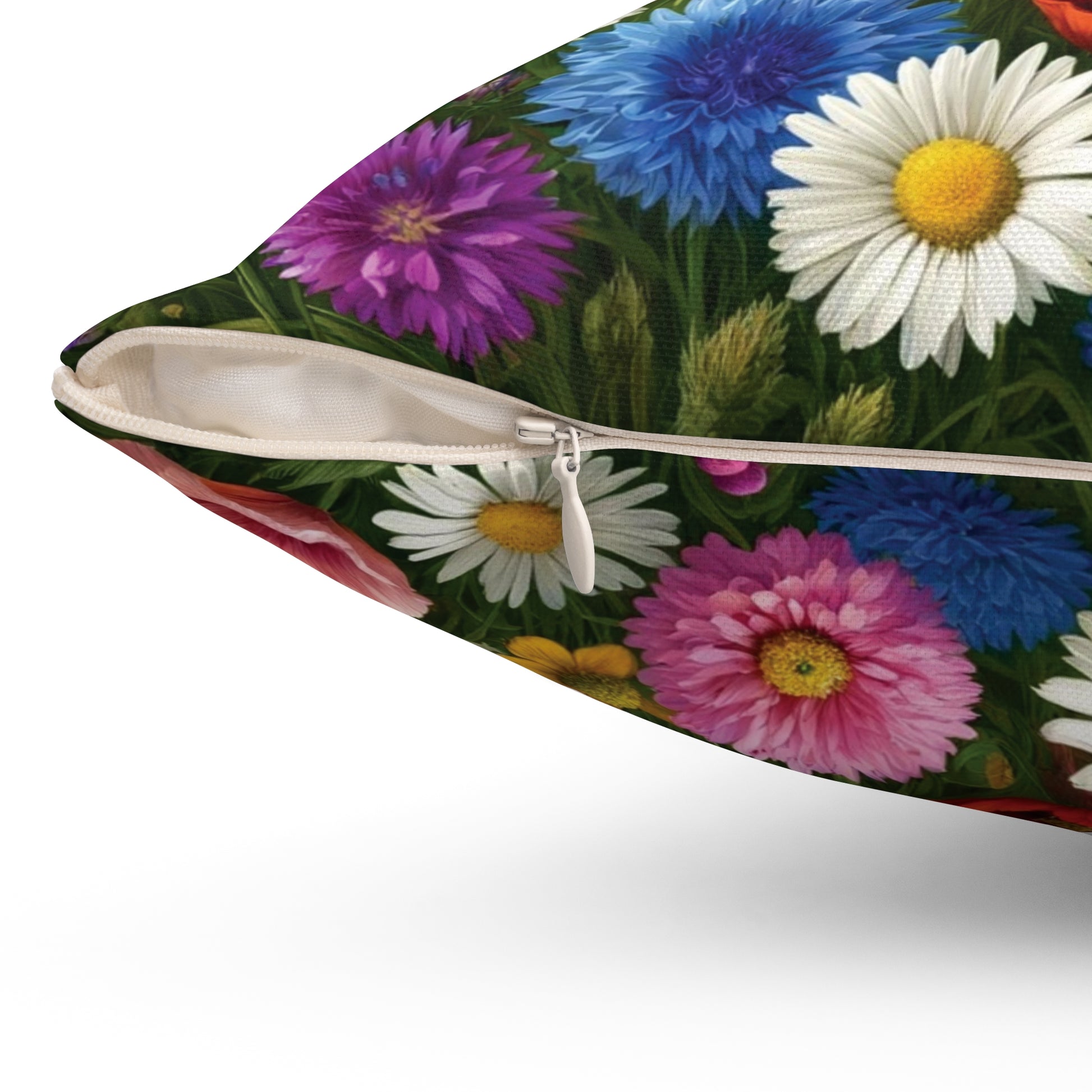 Bright Wildflowers Square Pillow Add a Touch of Nature to Your Home Decor | Premium Quality, Soft, and Durable | Perfect for Couch, Bed, or Chair | Elegant Floral Bedrooms, Soft,Pillow Gift New House, Bridal Shower Gift - MRSBYVALLE