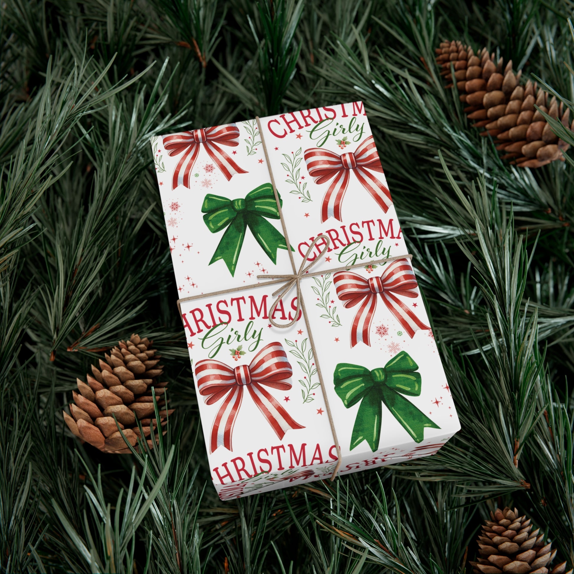 Girly Christmas Wrapping Paper | Cozy Holiday Gift Wrap | Perfect for Christmas Presents, Wedding Celebrations, and Winter Wonderland Themes Christmas - MRSBYVALLE