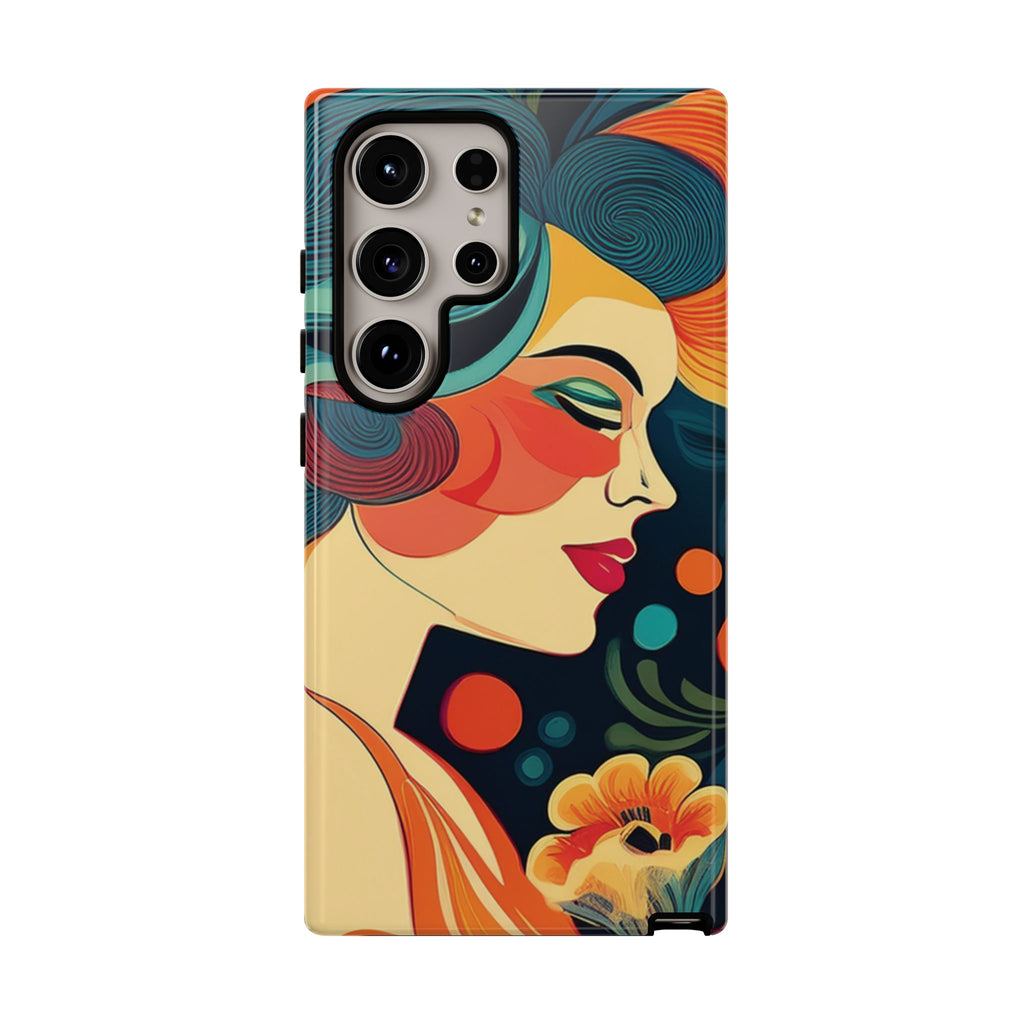 Coque de Téléphone Esthétique Années 50 Rétro Design d'Inspiration Vintage aux Couleurs Pastel Housse Style Mid-Century pour Modèles iPhone et Samsung Galaxy