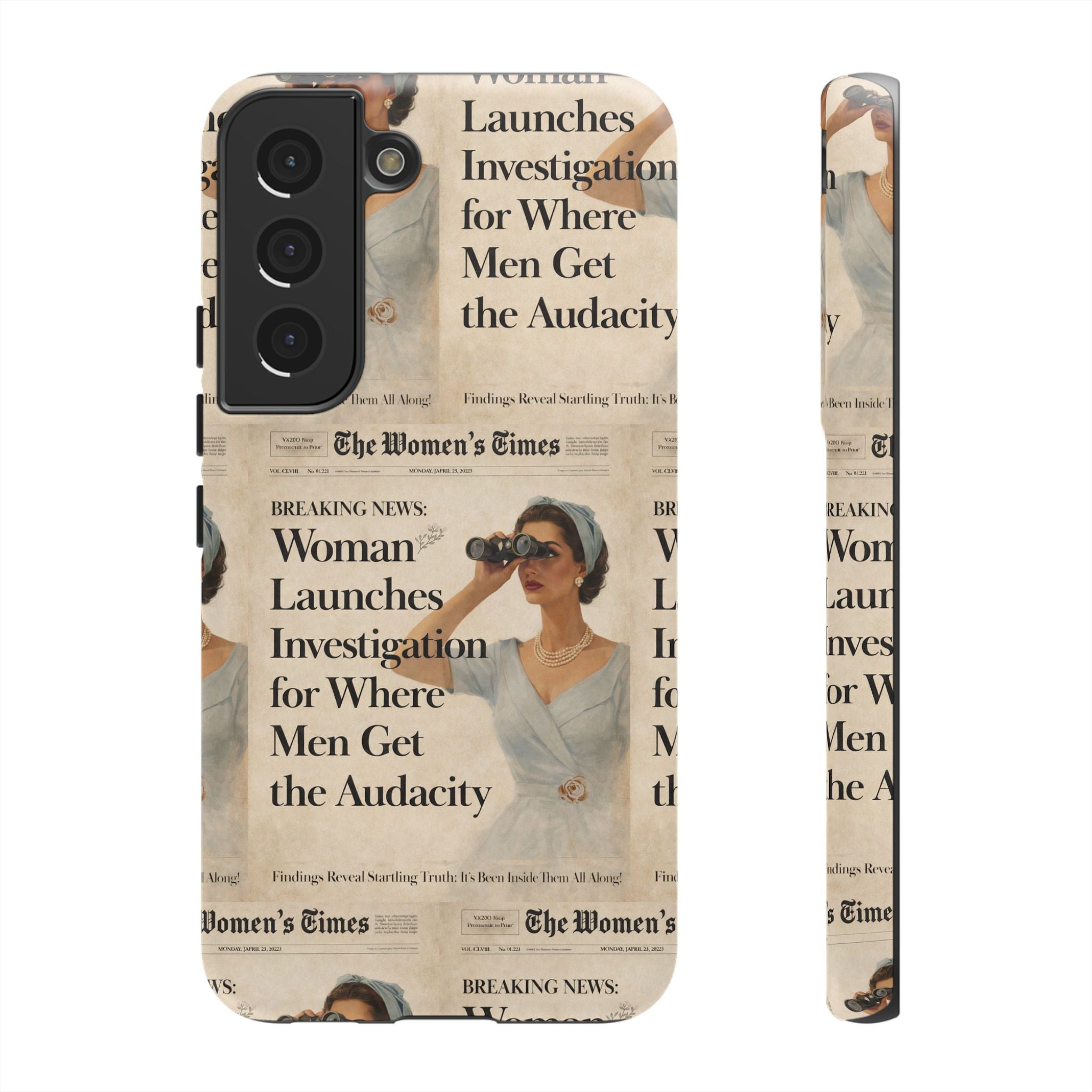 Funny Vintage Sarcastic Women Phone Case | Retro Sarcasm Text Design