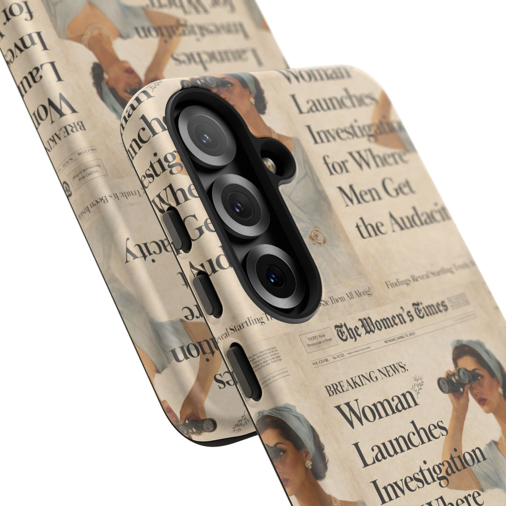 Funny Vintage Sarcastic Women Phone Case | Retro Sarcasm Text Design