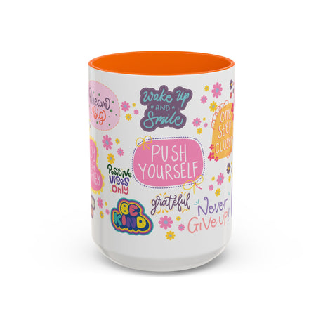 Good Vibes Only Coffee Mug 11 & 15 oz Ceramic Inspirational Cup, Positive Affirmation Gift for Mom, Teacher & Coworker | Morning Motivation Mother's Day, or Cozy Spring Mornings