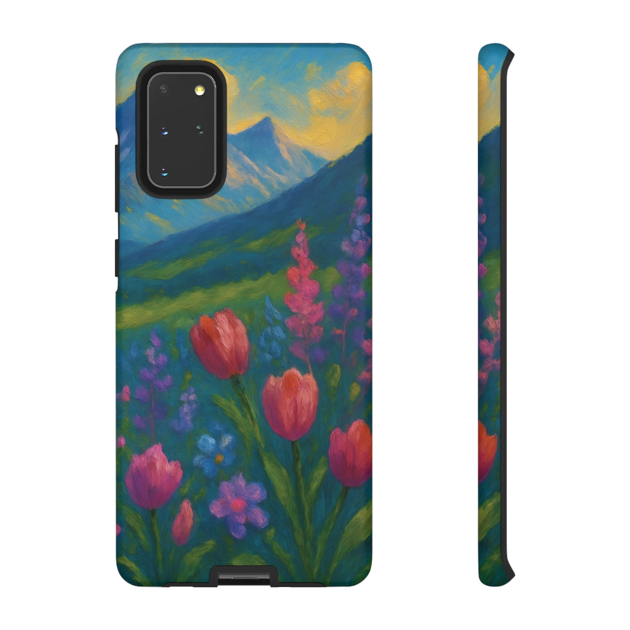 Mountains Wildflowers Phone Case | Vibrant Botanical Floral Design | Nature-Inspired Protective Cover for iPhone & Samsung | Trendy Aesthetic Gift Idea