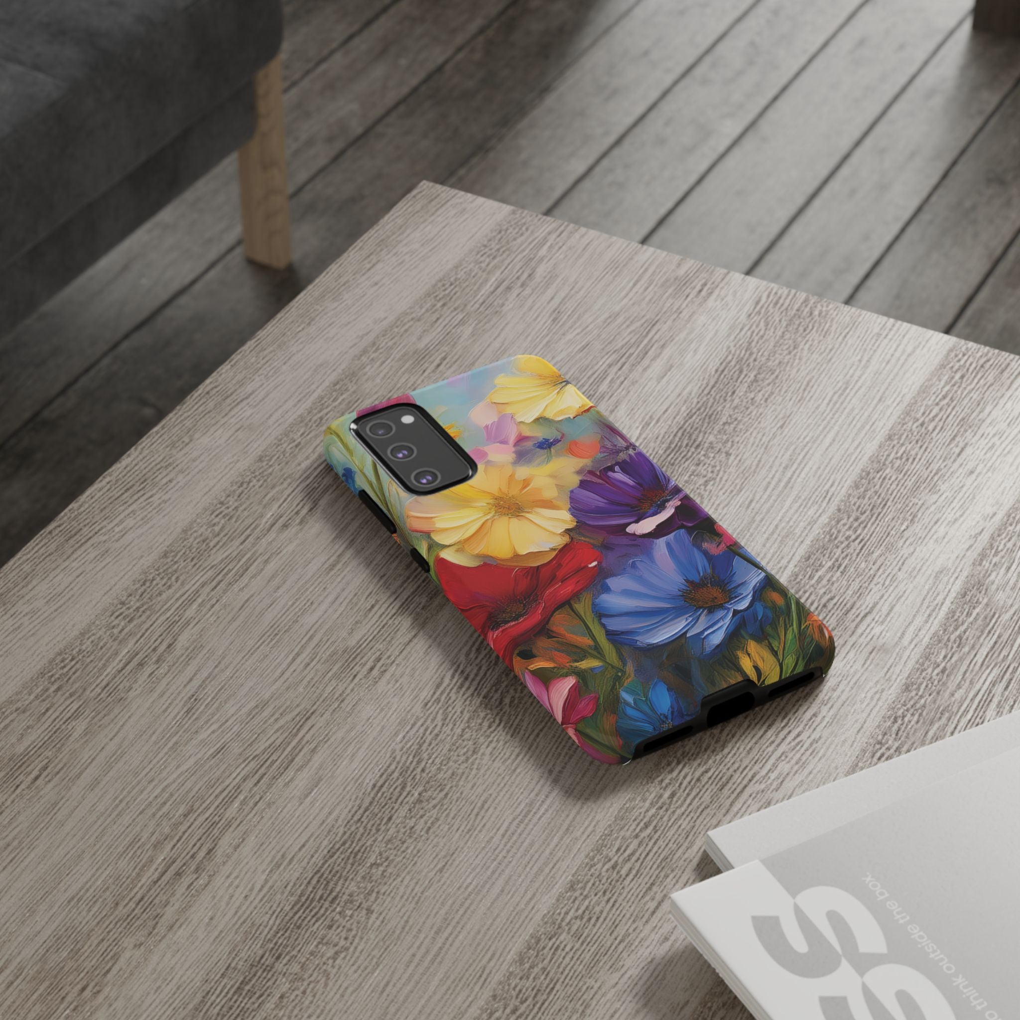 Bold Wildflower Phone Case Bright Hand-Painted Floral Art Vibrant Botanical Design for iPhone & Samsung | Trendy Nature Lover Gift Phone  Galaxy