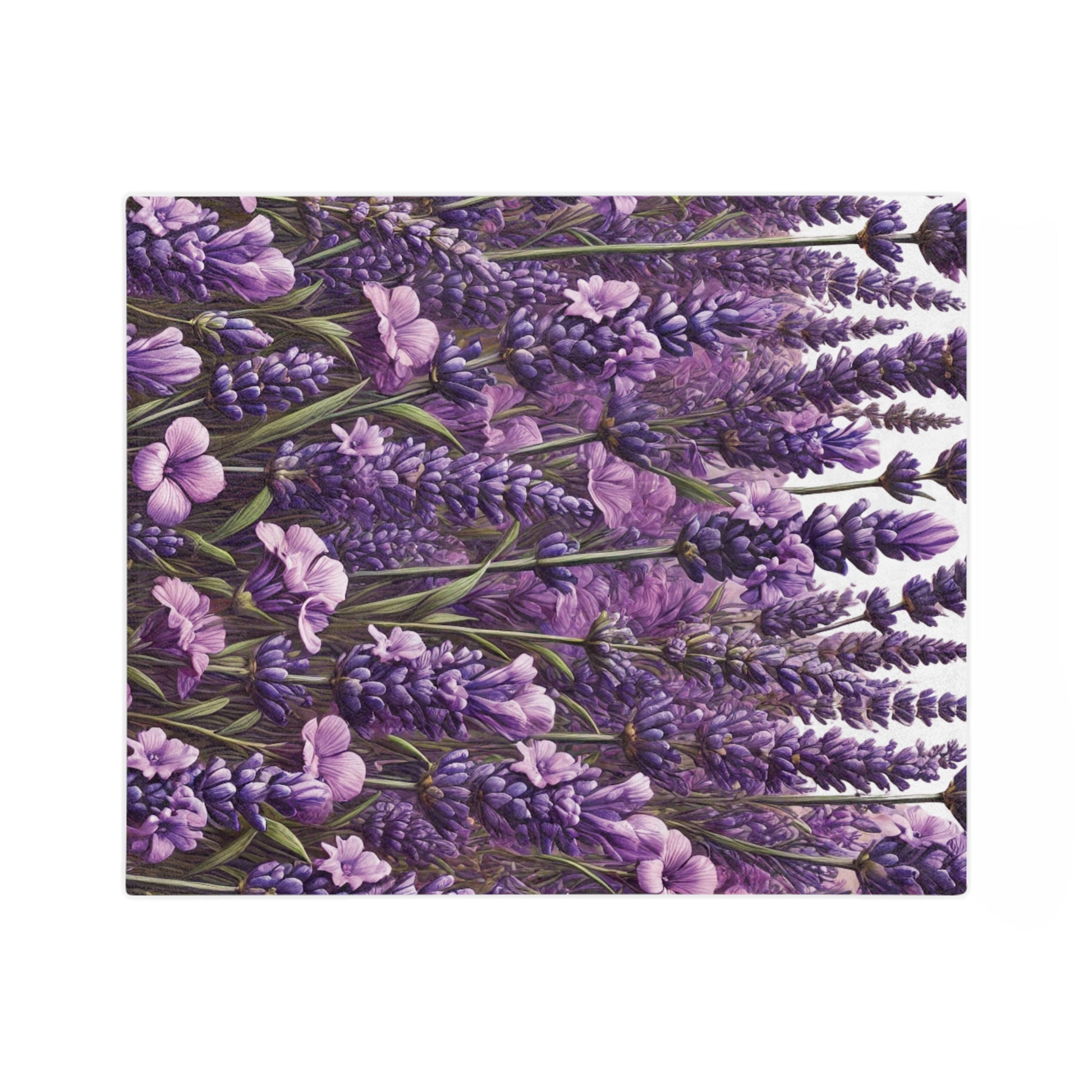 Wildflowers Lavender Bright Colors Minky Blanket Throw Ultra-Soft Minky Blanket Cozy Comfort Blanket Elegant Home Decor Plush Microfiber for Maximum Comfort Blanket, Perfect for Snuggling Decor, Cozy All-Season Warmth, Housewarming Gift Throw