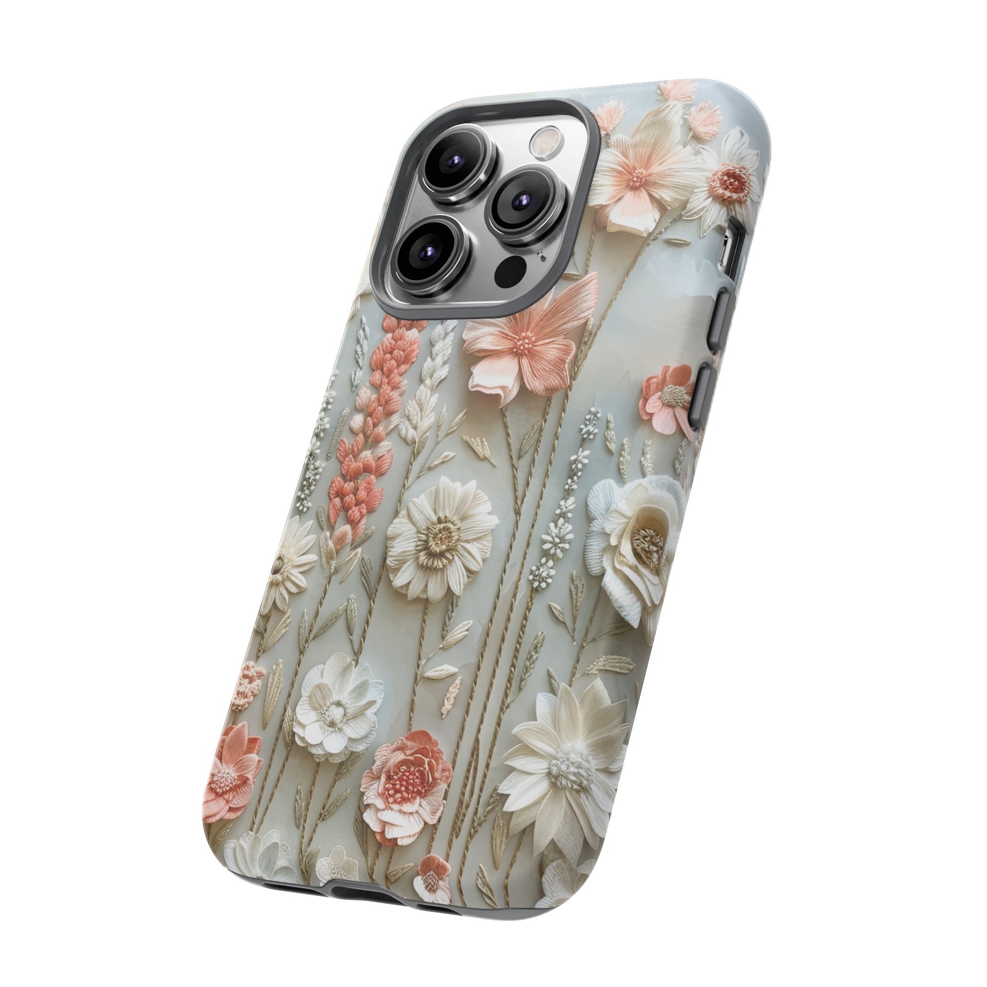 Pastel Wildflowers Protective Phone Case Gift for Her Phone 15, Samsung iPhone Samsung Gift for Her Case iPhone 15, Samsung iPhone Samsung Accessory Gift for Her