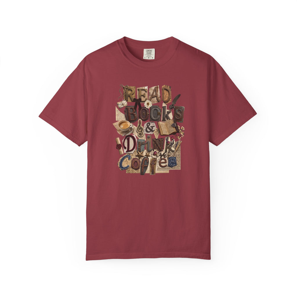 Read Books Drink Coffee T-Shirt | Book Lover Shirt | Coffee Lover Gift | Reader Tee | Bibliophile Shirt | Cozy Reading Aesthetic