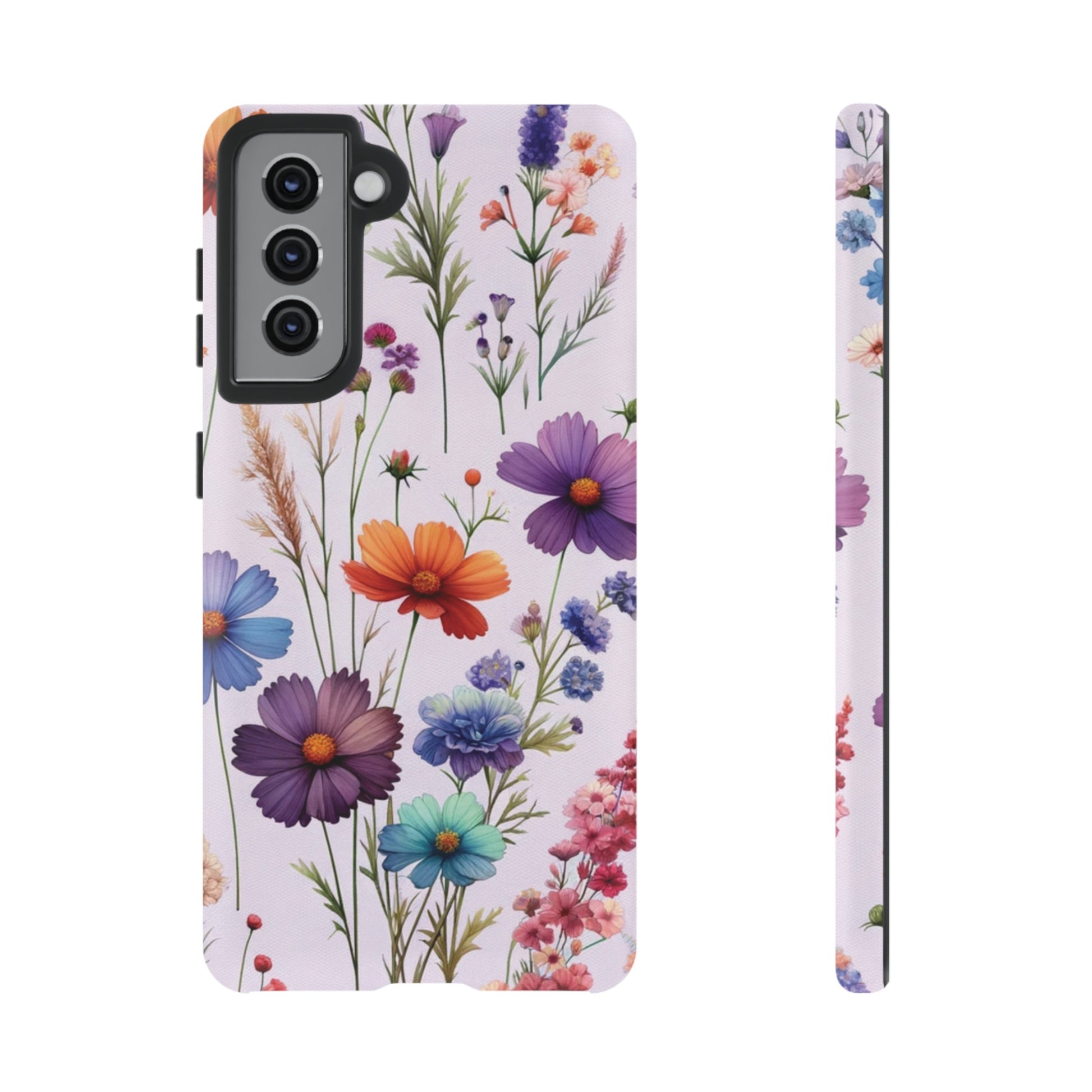 Lavender Wildflowers Protective Phone Case Gift for Her Phone 15, Samsung iPhone Samsung Gift for Her Case iPhone 15, Samsung iPhone Samsung Accessory Gift for Her.