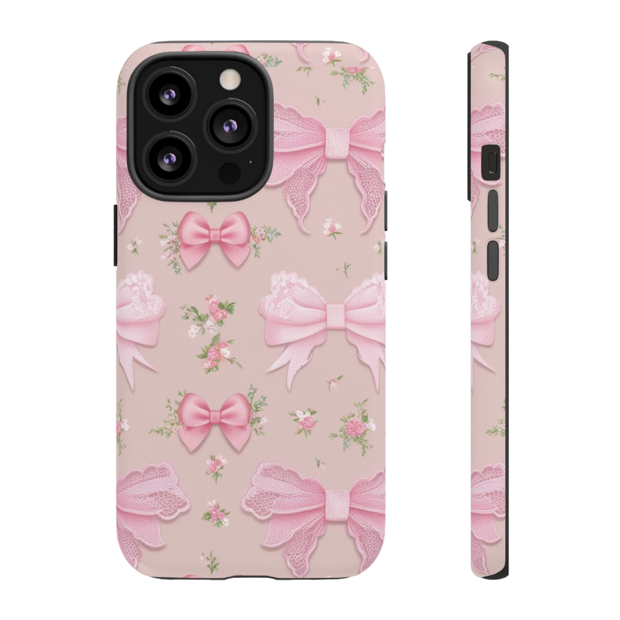 Luxury Pink Bow Phone Case – Cute & Protective Cover for iPhone & Samsung Gift for Her