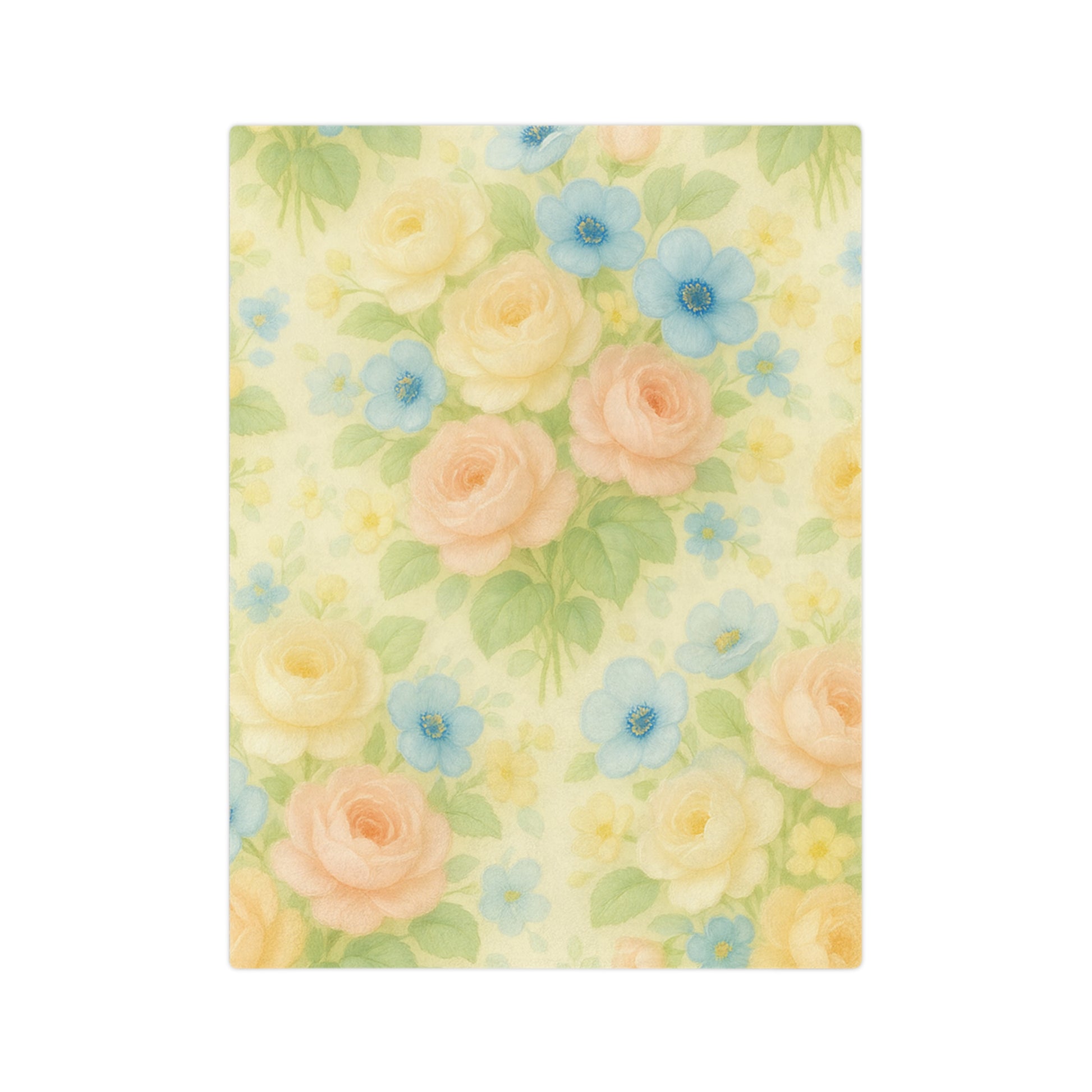 Vintage floral Yellow Flower Throw Blanket – Cozy Soft Botanical Design for Bed, Couch, or Reading Nook, Perfect Gift for Nature Lovers & Home Refresh