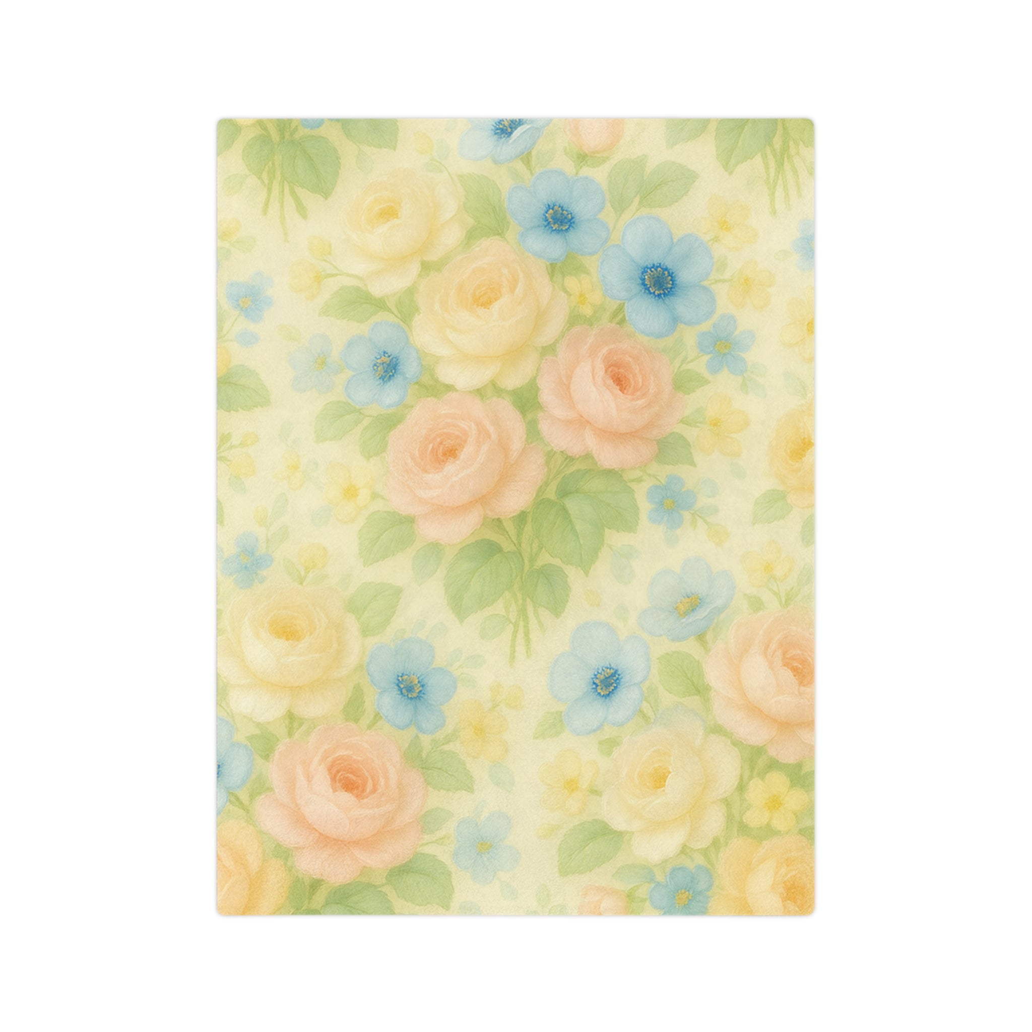 Vintage floral Yellow Flower Throw Blanket – Cozy Soft Botanical Design for Bed, Couch, or Reading Nook, Perfect Gift for Nature Lovers & Home Refresh